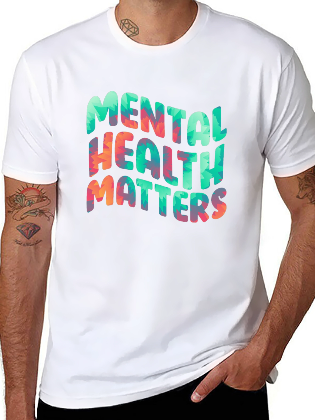Mental Health Matters Graphic Tee - Unisex Black T-Shirt