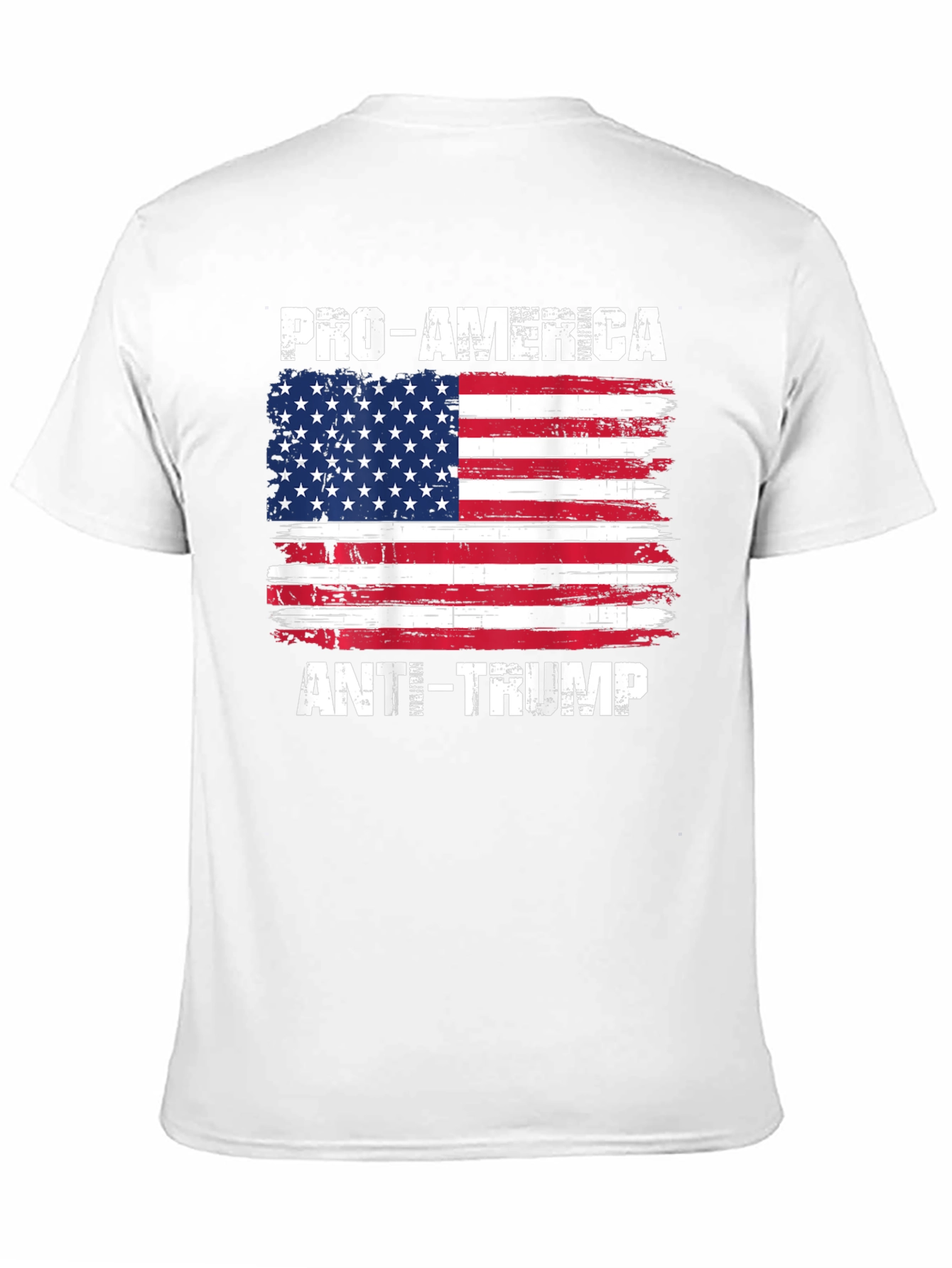 Pro-America Anti-Trump USA Flag T-Shirt