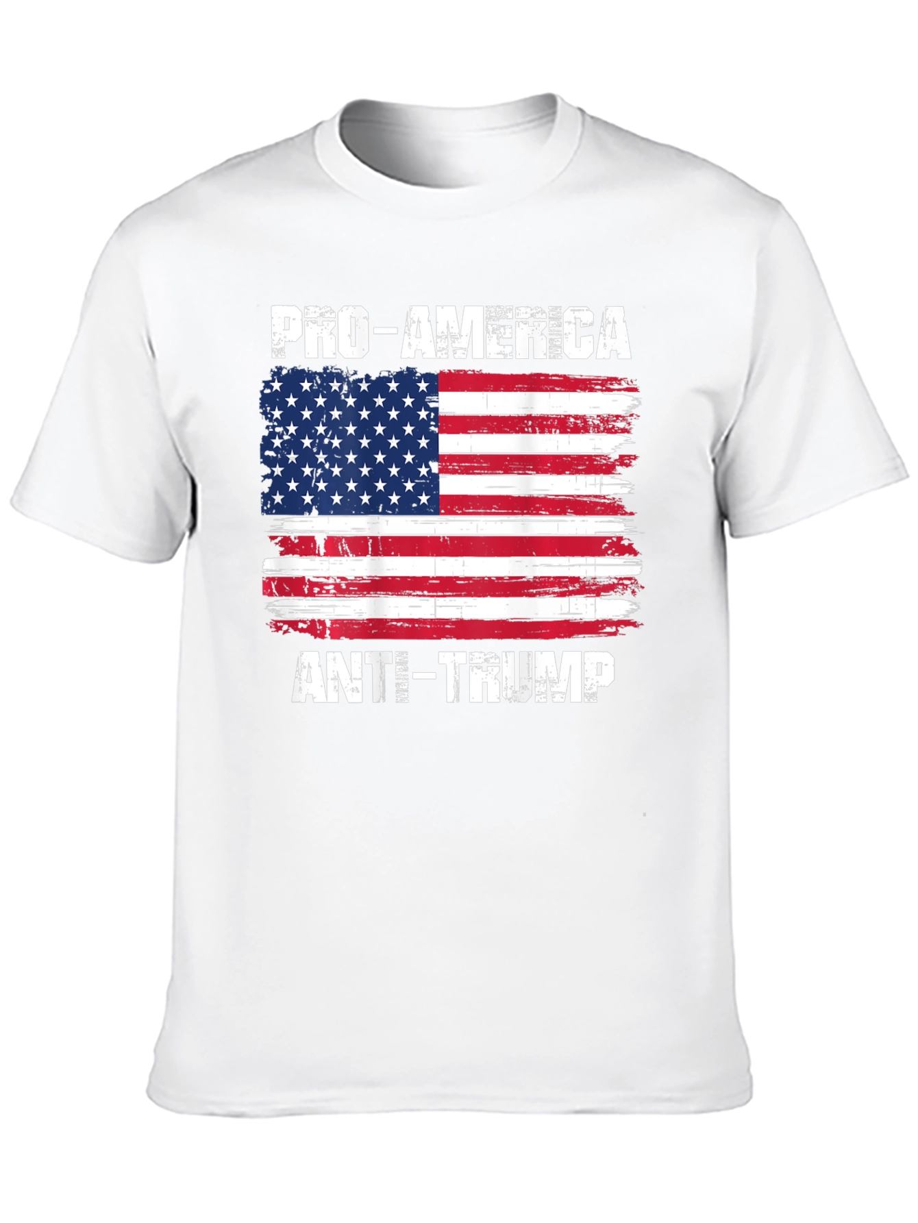 Pro-America Anti-Trump USA Flag T-Shirt