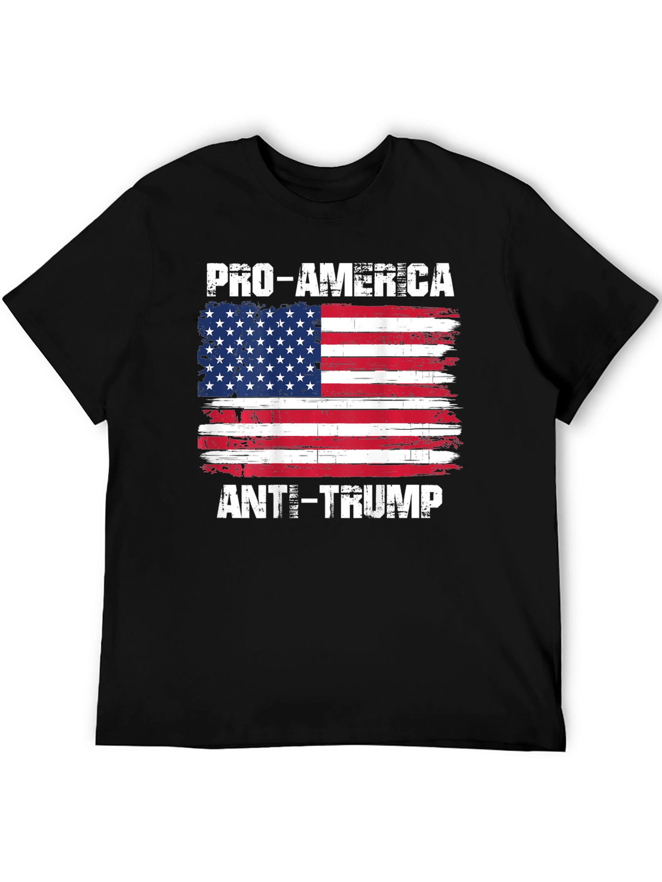 Pro-America Anti-Trump USA Flag T-Shirt