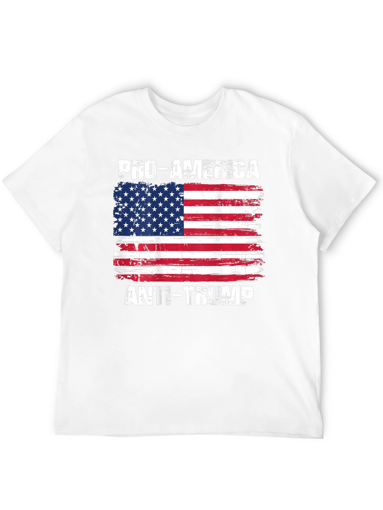Pro-America Anti-Trump USA Flag T-Shirt