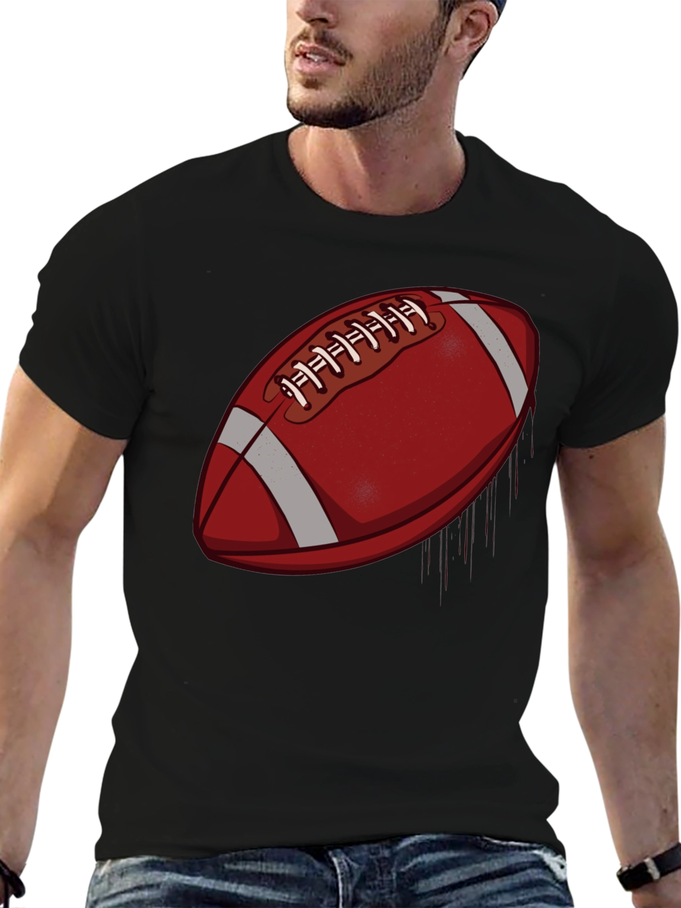 Football Graphic T-Shirt - Casual Style