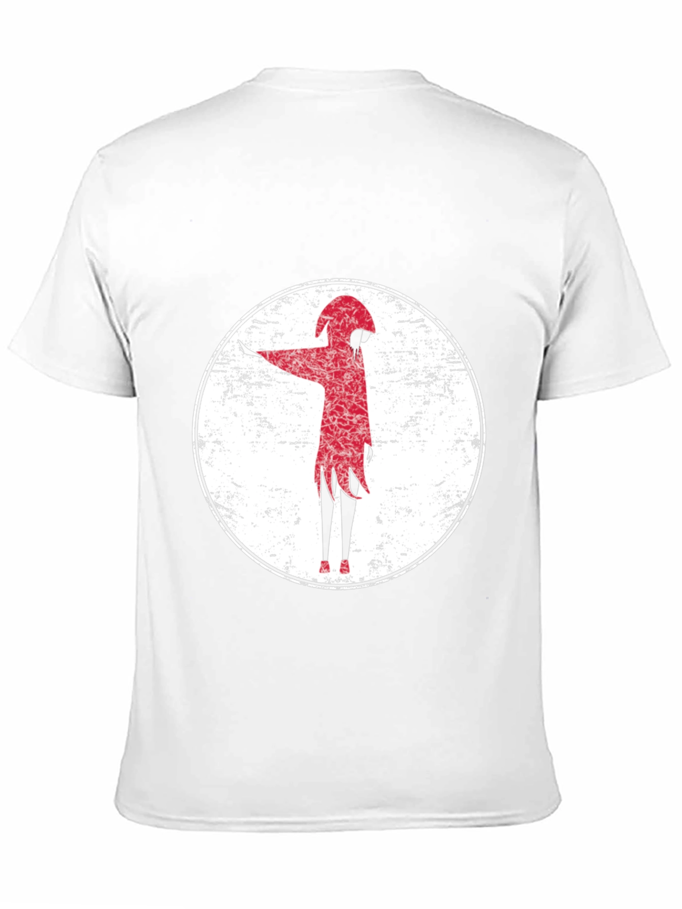 Red Figure Graphic Tee - Grunge Style