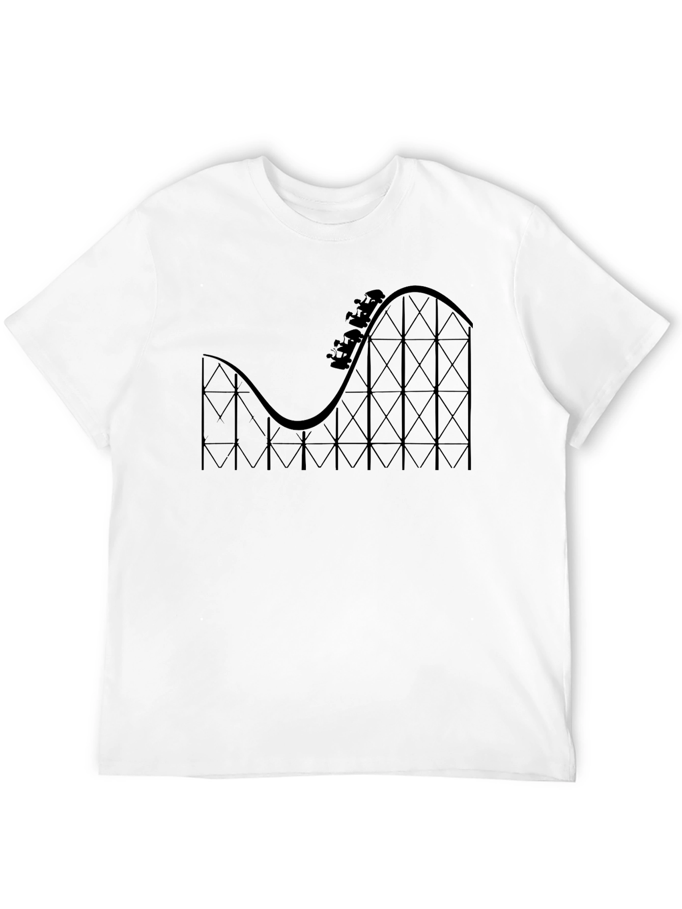 Roller Coaster Graphic Tee - Thrill Ride Shirt