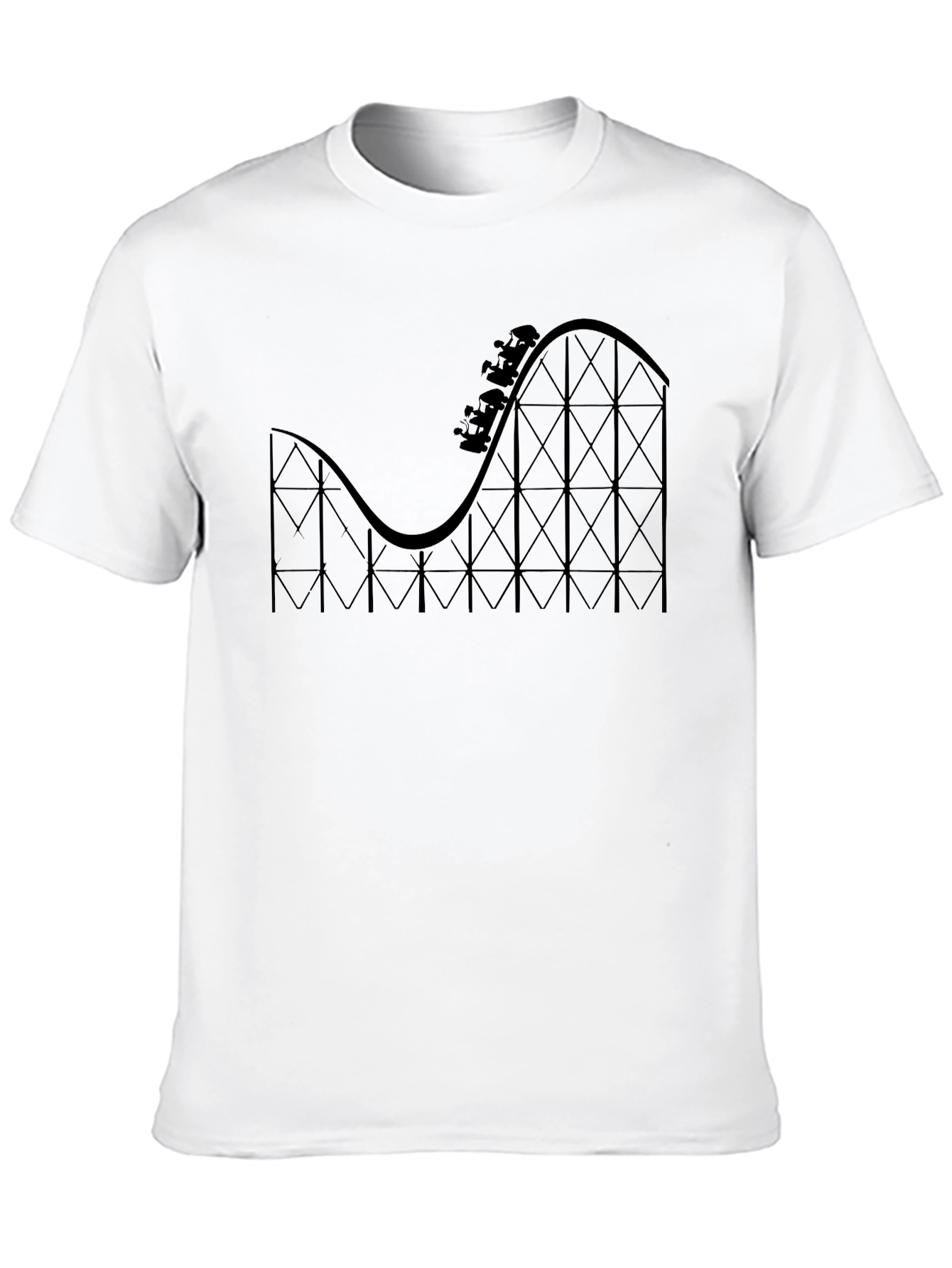 Roller Coaster Graphic Tee - Thrill Ride Shirt