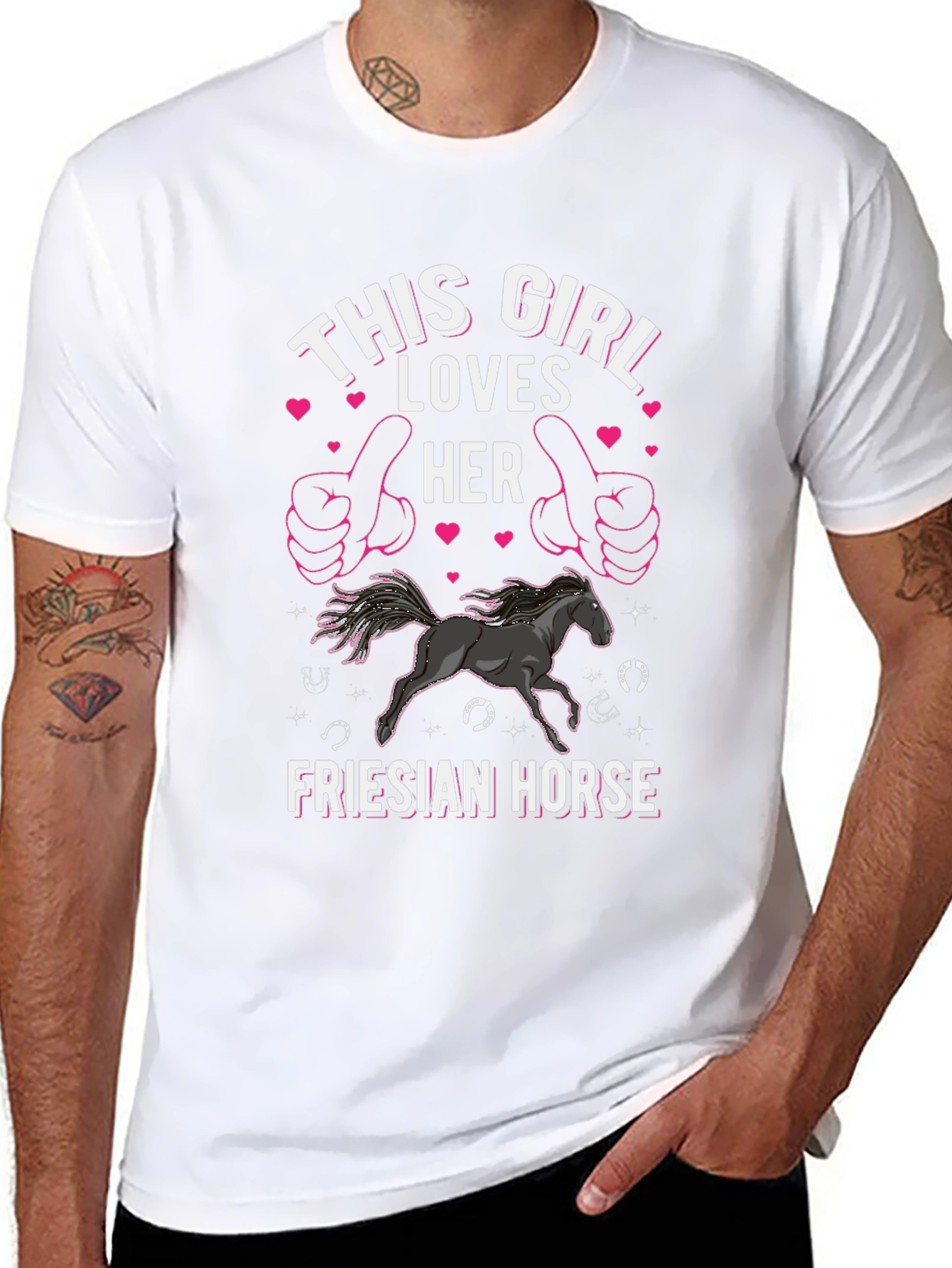 This Girl Loves Her Friesian Horse T-Shirt