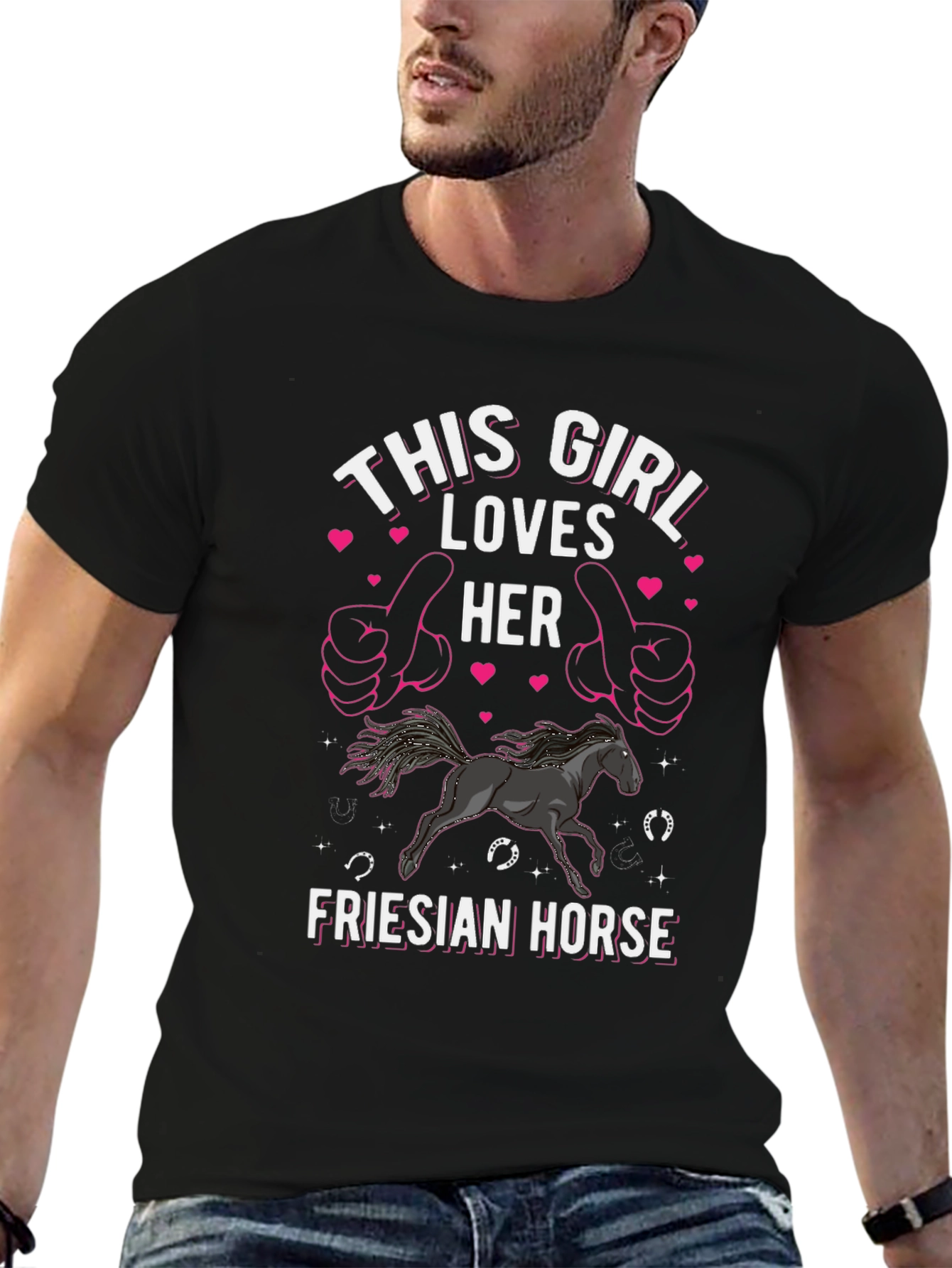 This Girl Loves Her Friesian Horse T-Shirt
