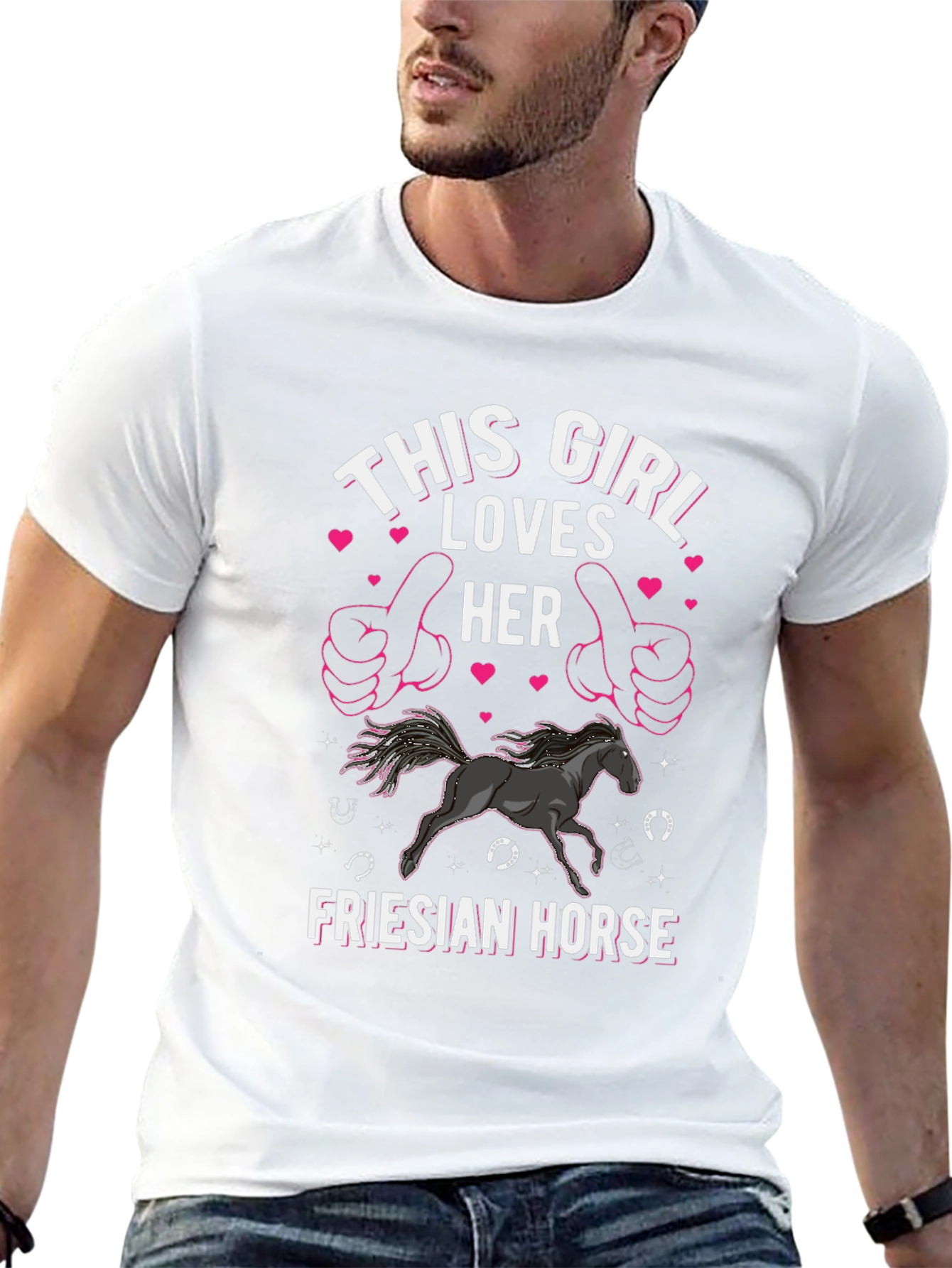 This Girl Loves Her Friesian Horse T-Shirt