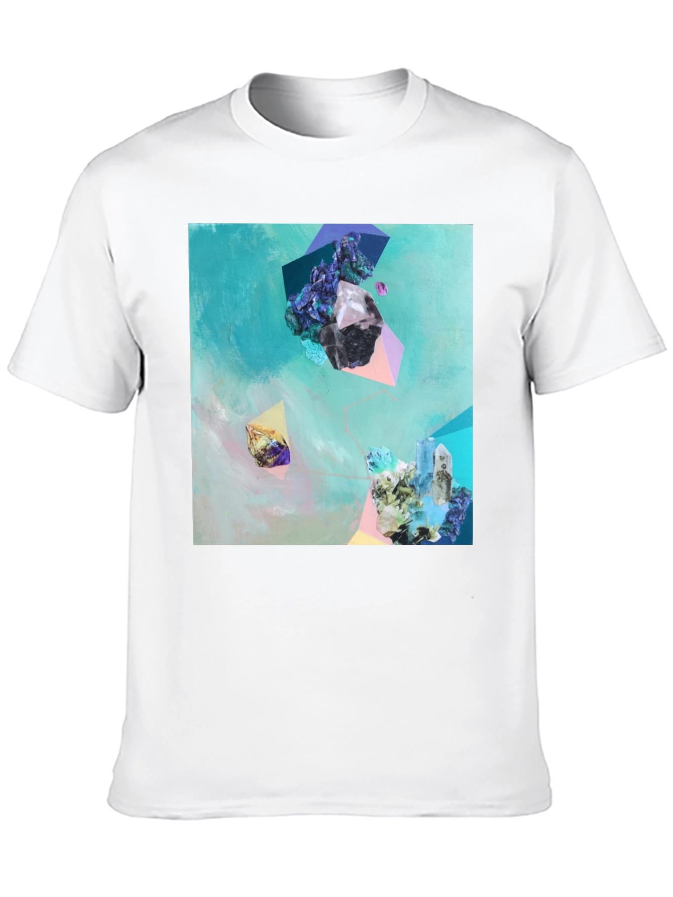 Abstract Crystal Art Black T-Shirt