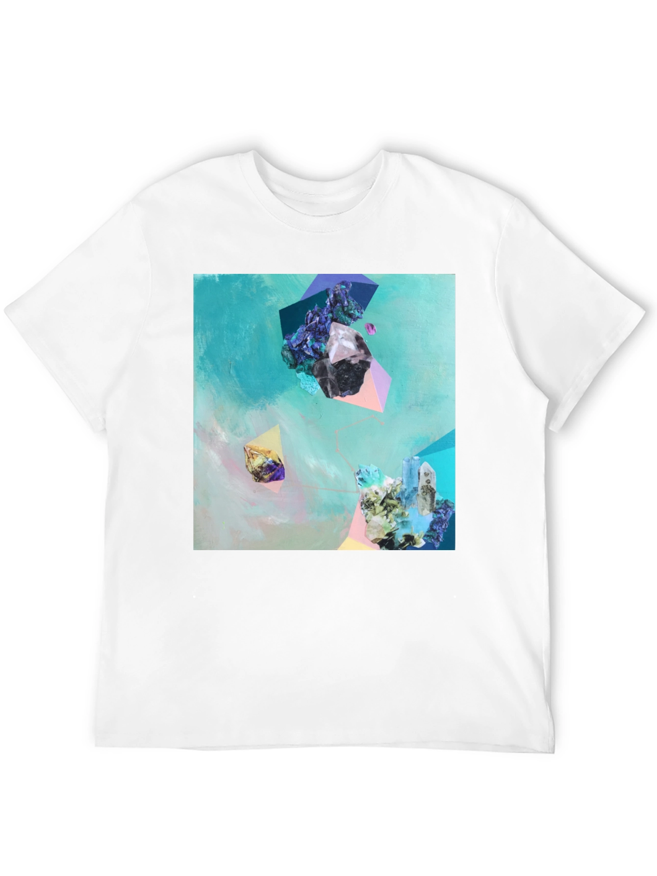 Abstract Crystal Art Black T-Shirt