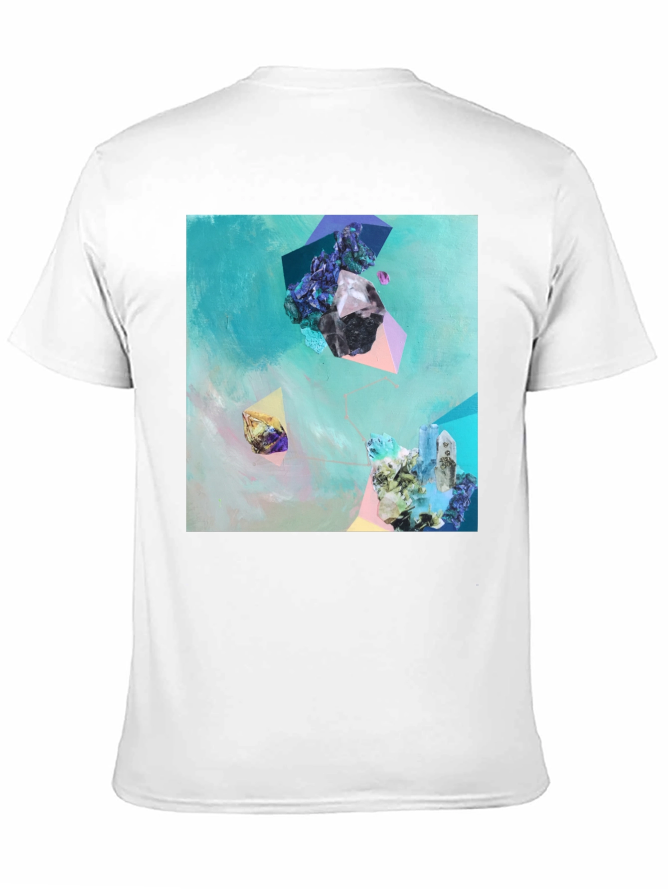 Abstract Crystal Art Black T-Shirt