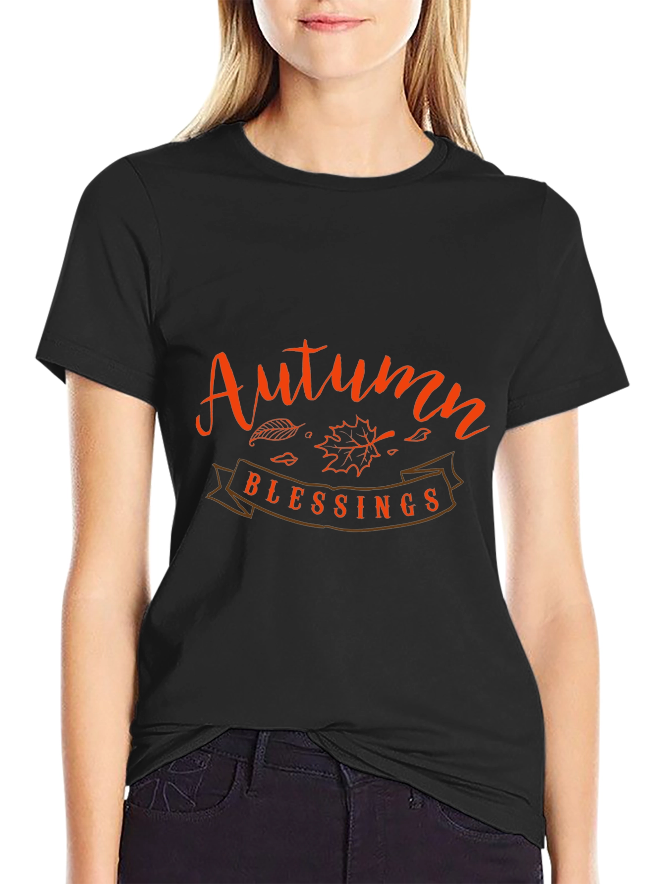 Autumn Blessings Graphic Tee - Stylish Fall T-Shirt