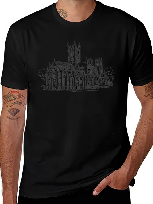 Cathedral Sketch T-Shirt - Classic Black Tee