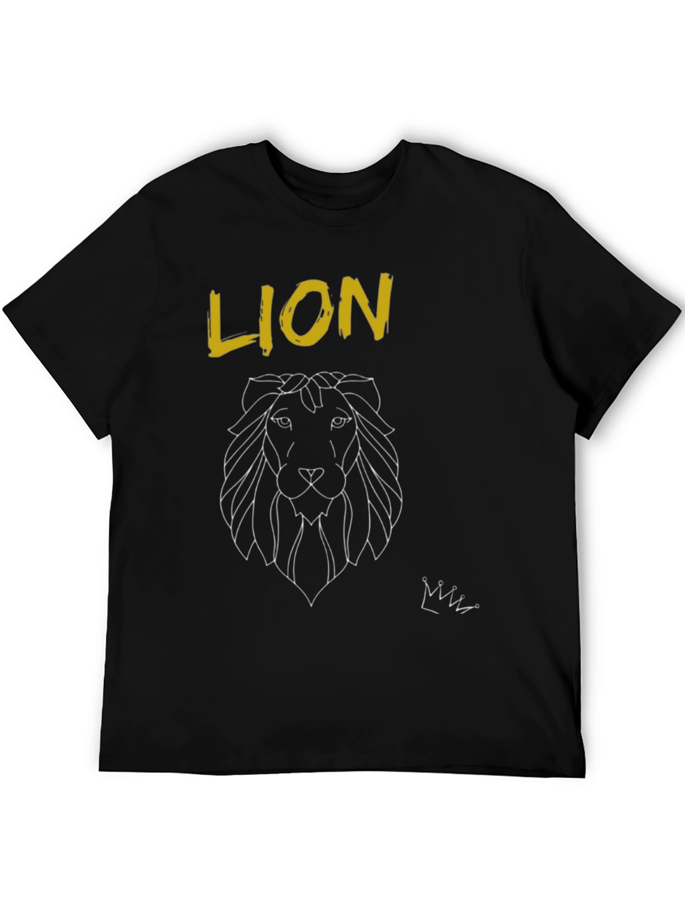 Lion Graphic Print T-Shirt - Stylish Mens Tee