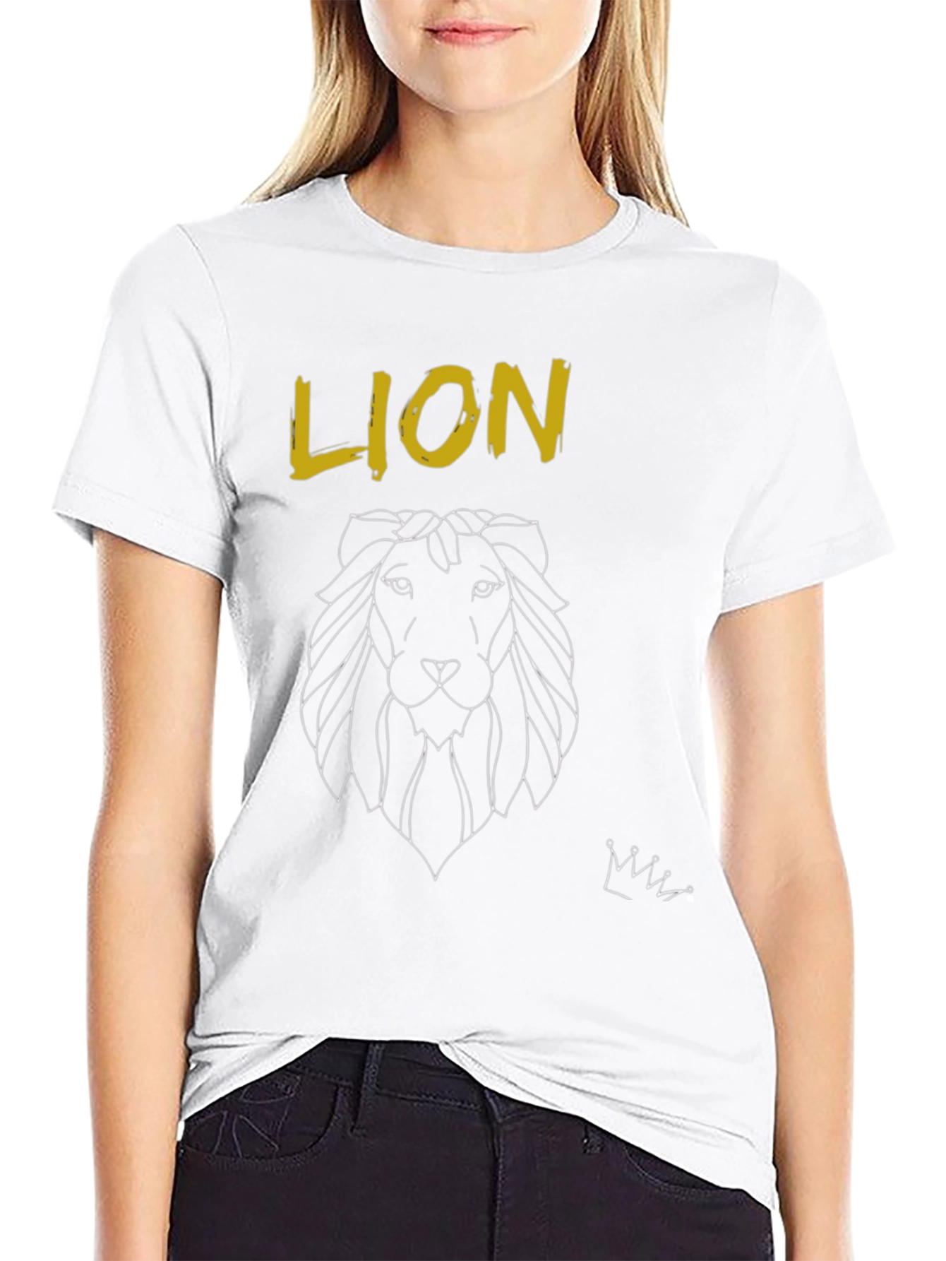 Lion Graphic Print T-Shirt - Stylish Mens Tee