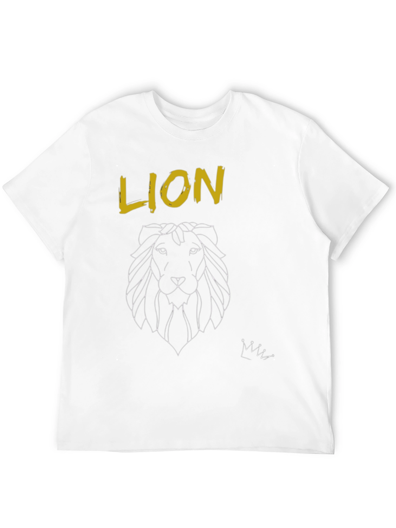 Lion Graphic Print T-Shirt - Stylish Mens Tee