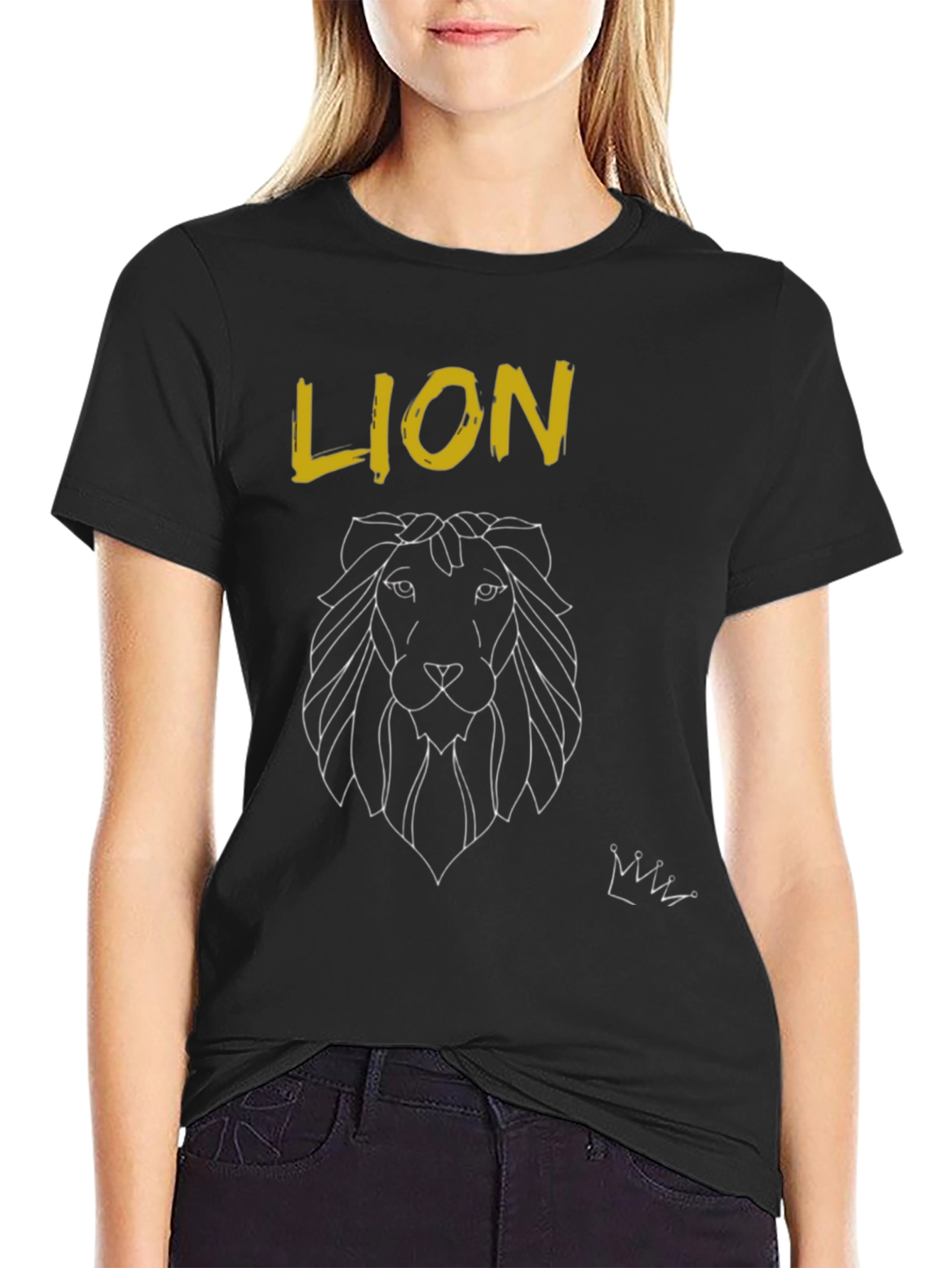 Lion Graphic Print T-Shirt - Stylish Mens Tee
