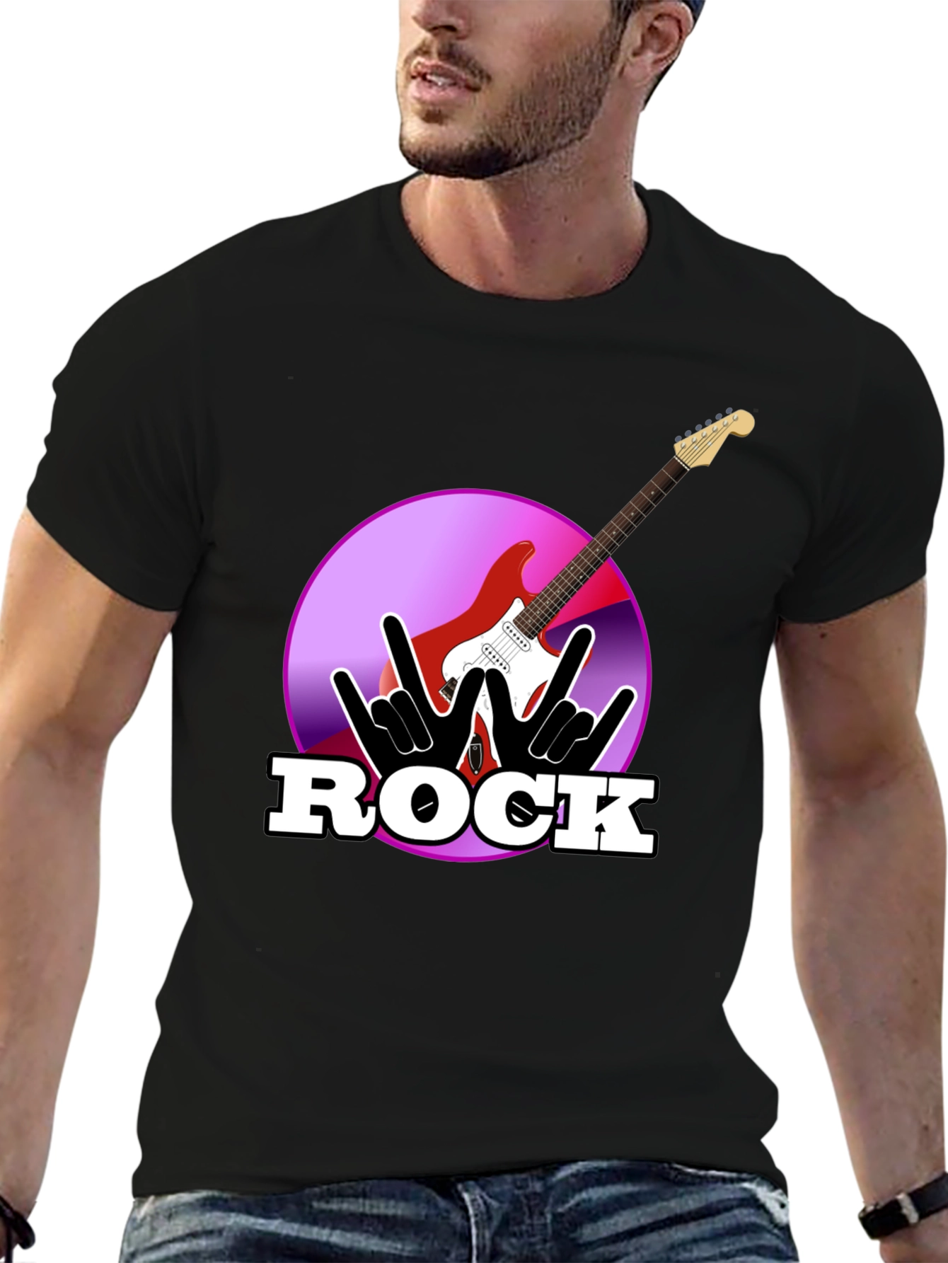 Rock Guitar Graphic T-Shirt - Music Lover Tee