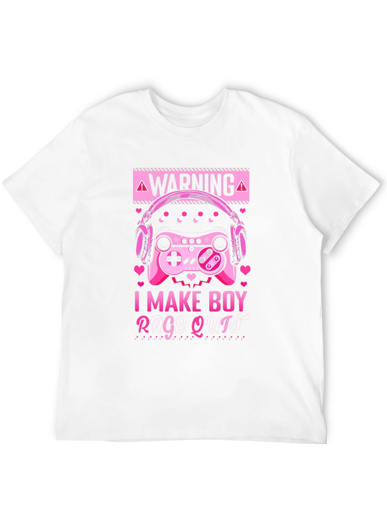Gamer Girl I Make Boy Rage Quit Black T-Shirt