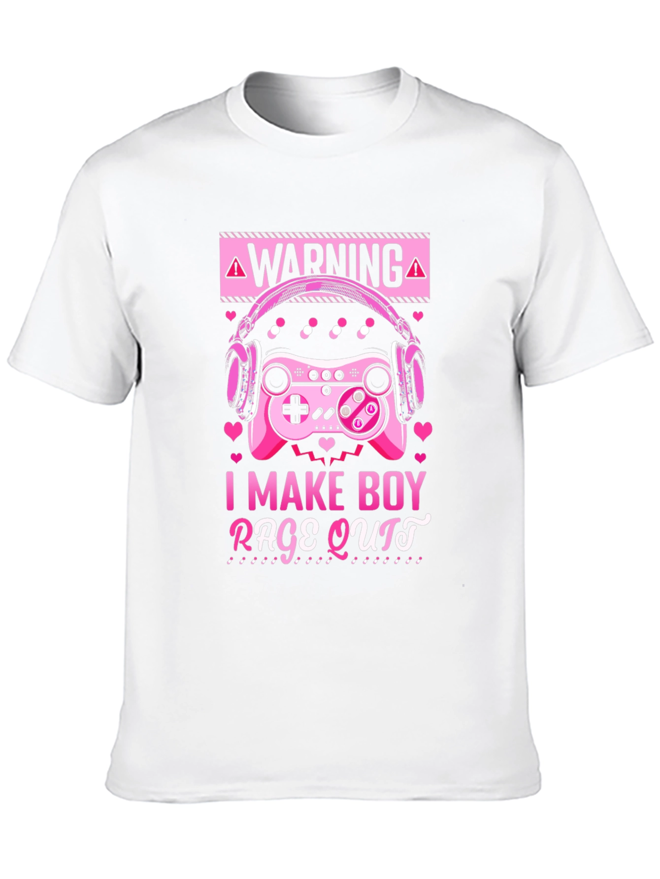 Gamer Girl I Make Boy Rage Quit Black T-Shirt