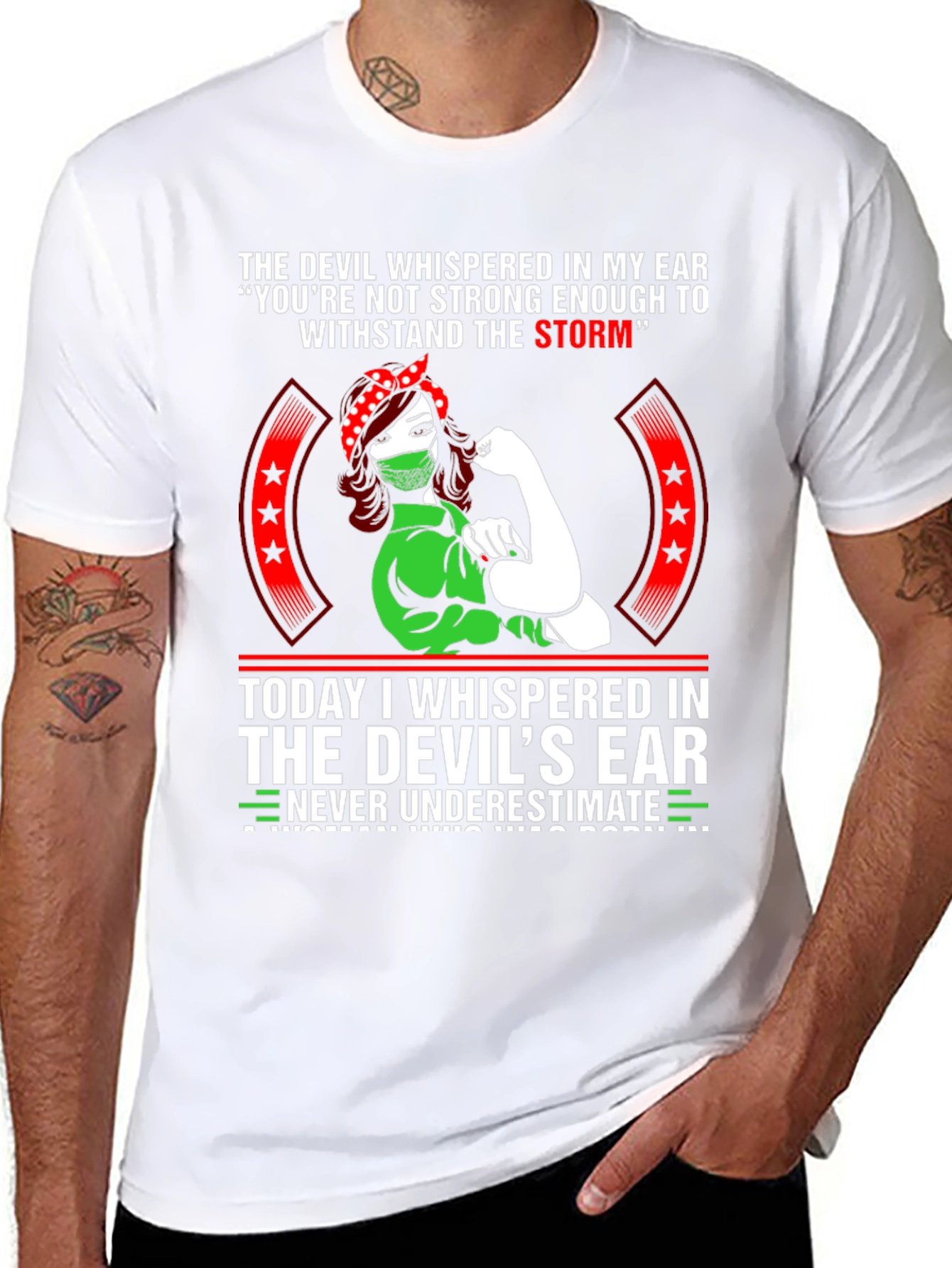Strong Woman Graphic T-Shirt - Never Underestimate
