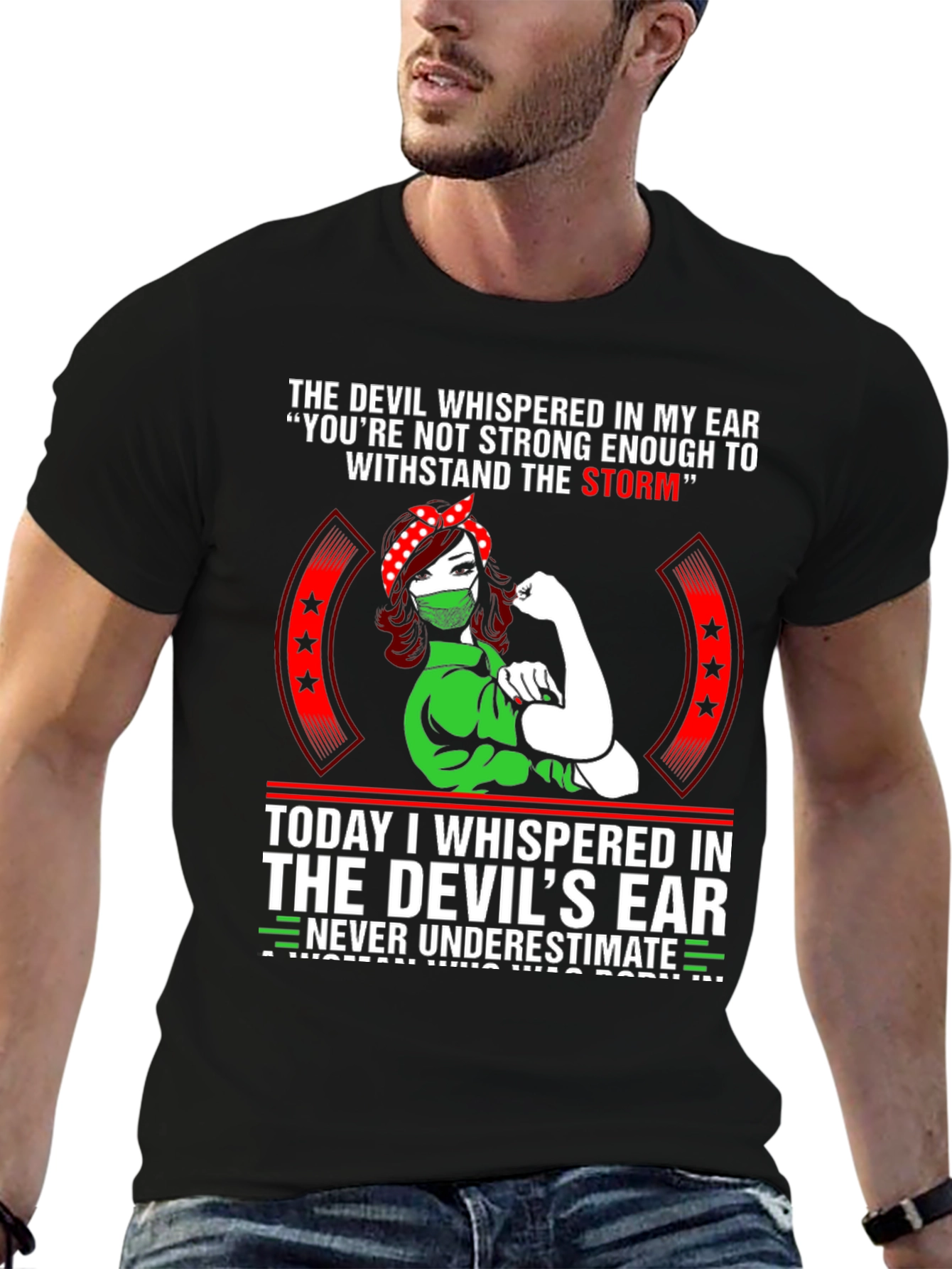 Strong Woman Graphic T-Shirt - Never Underestimate