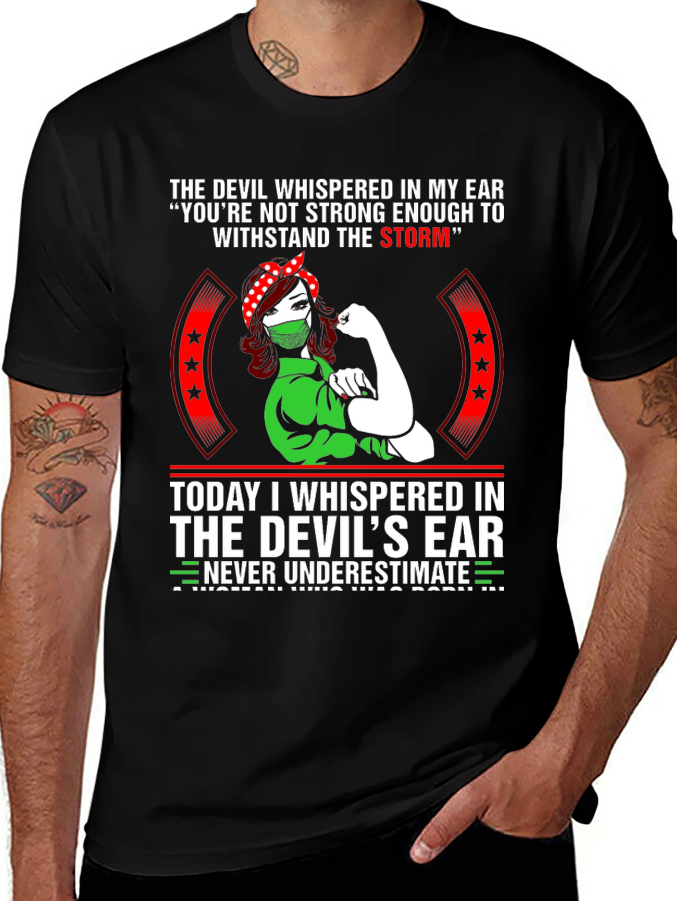 Strong Woman Graphic T-Shirt - Never Underestimate