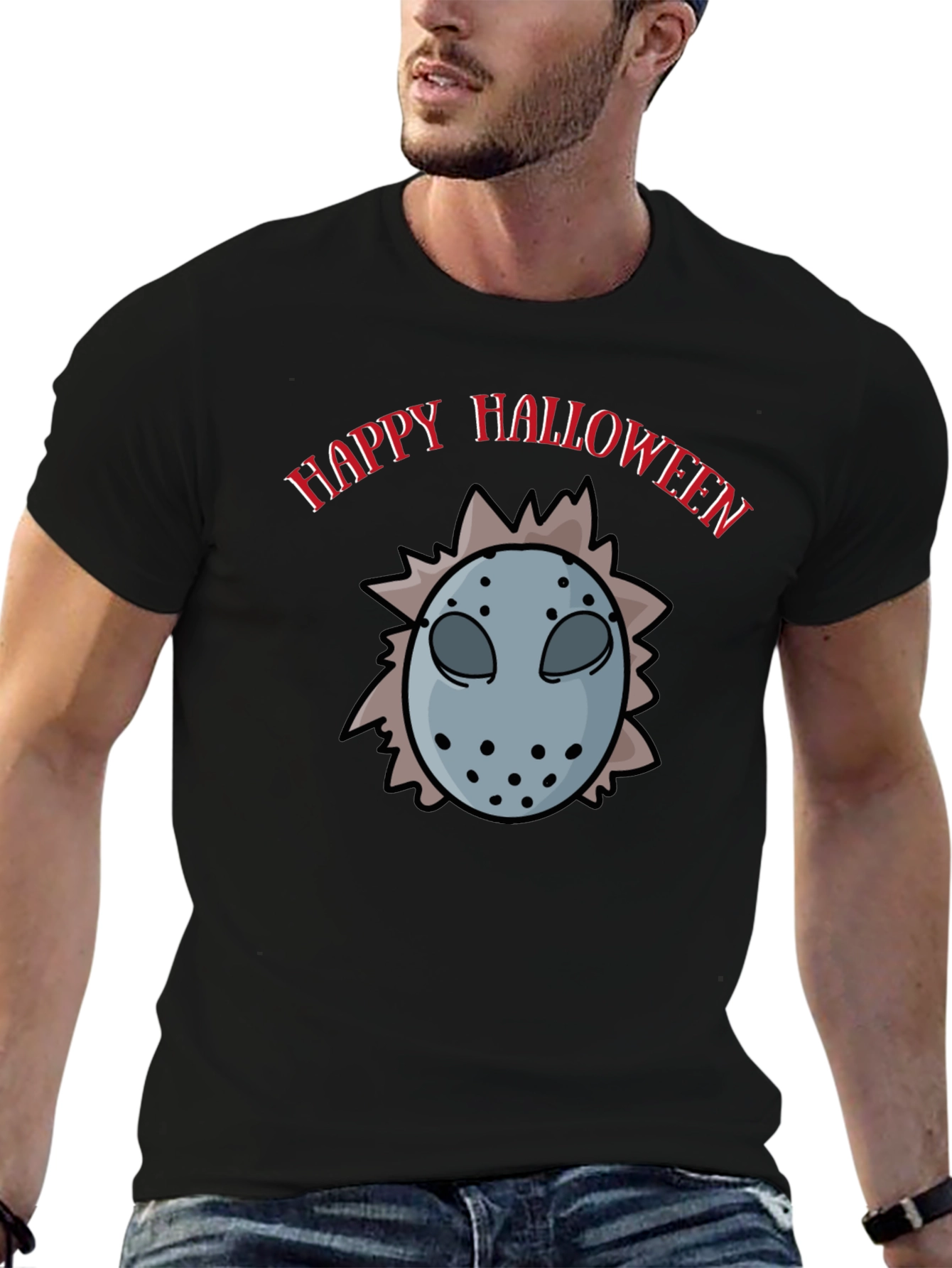 Happy Halloween Jason Mask T-Shirt