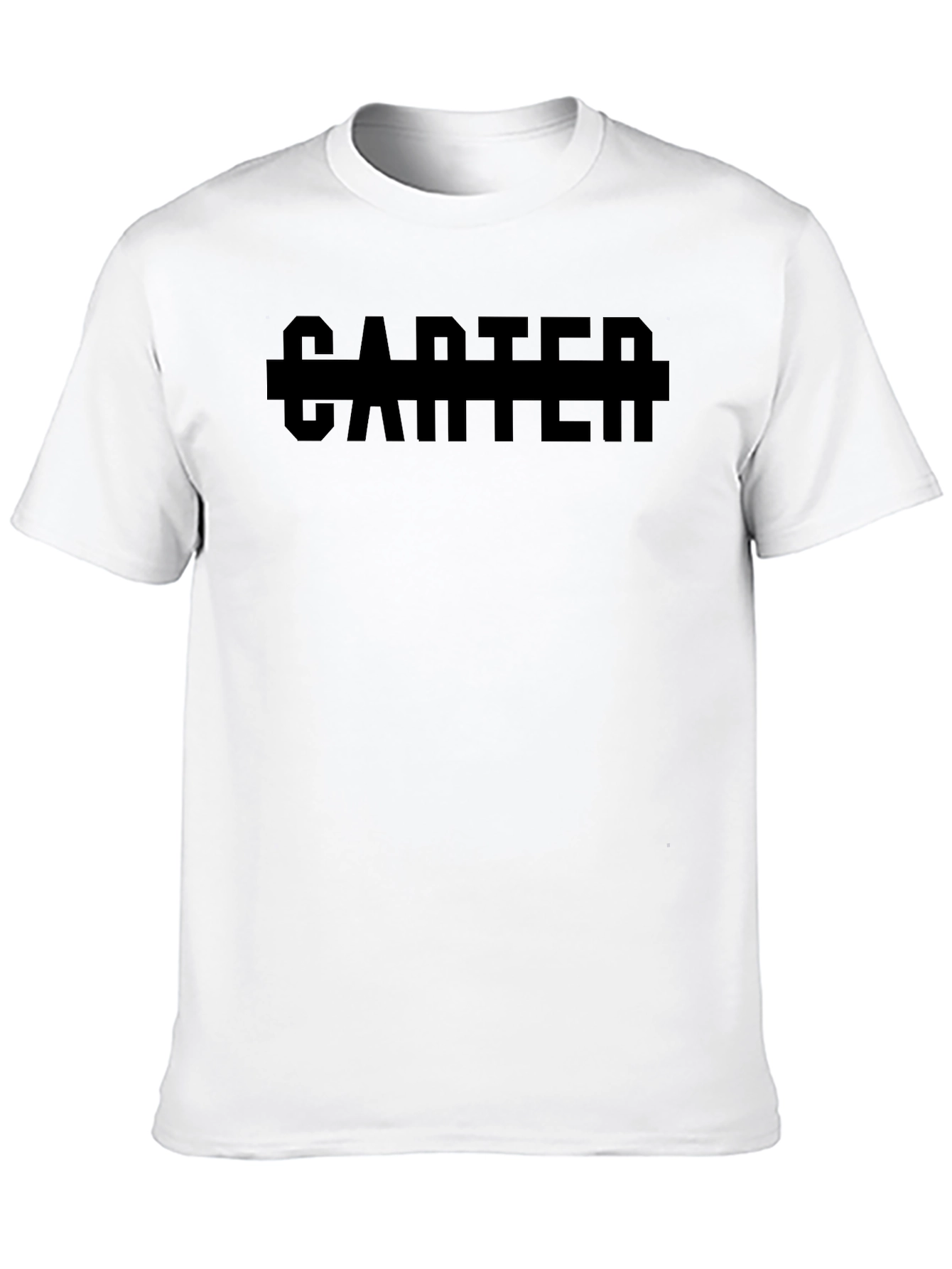 Black Carter Graphic Tee Shirt