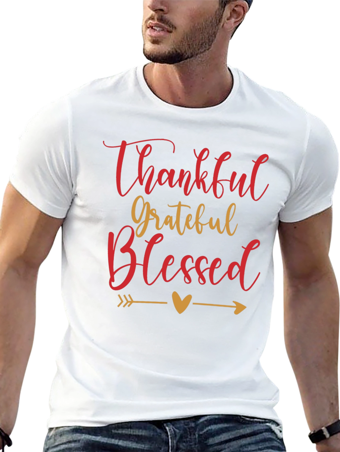 Thankful Grateful Blessed Graphic Tee