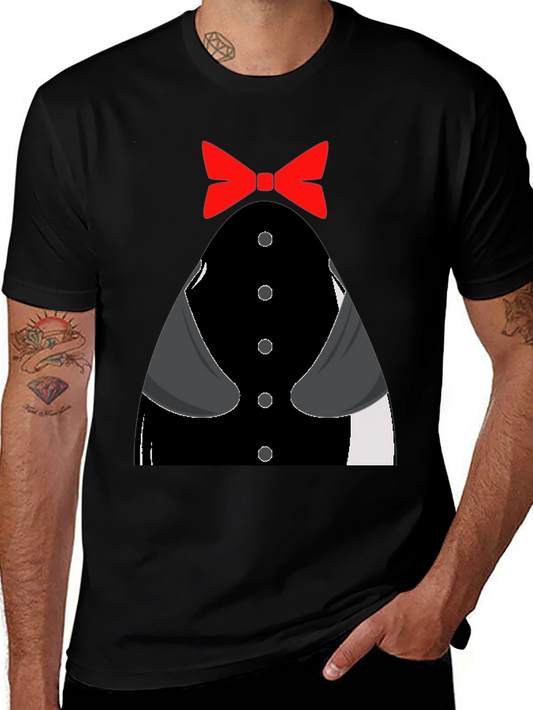 Tuxedo T-Shirt - Novelty Bowtie Design