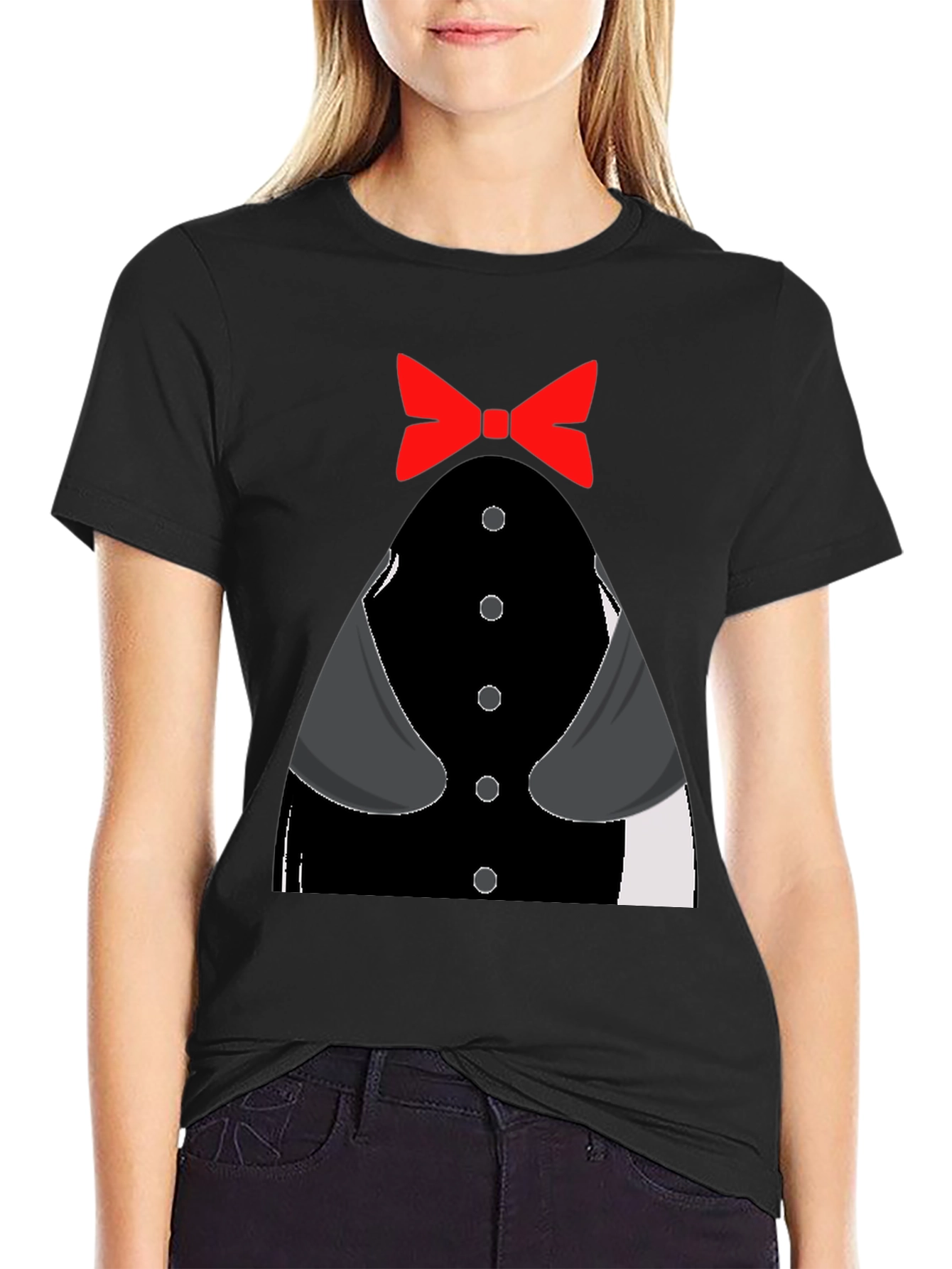 Tuxedo T-Shirt - Novelty Bowtie Design