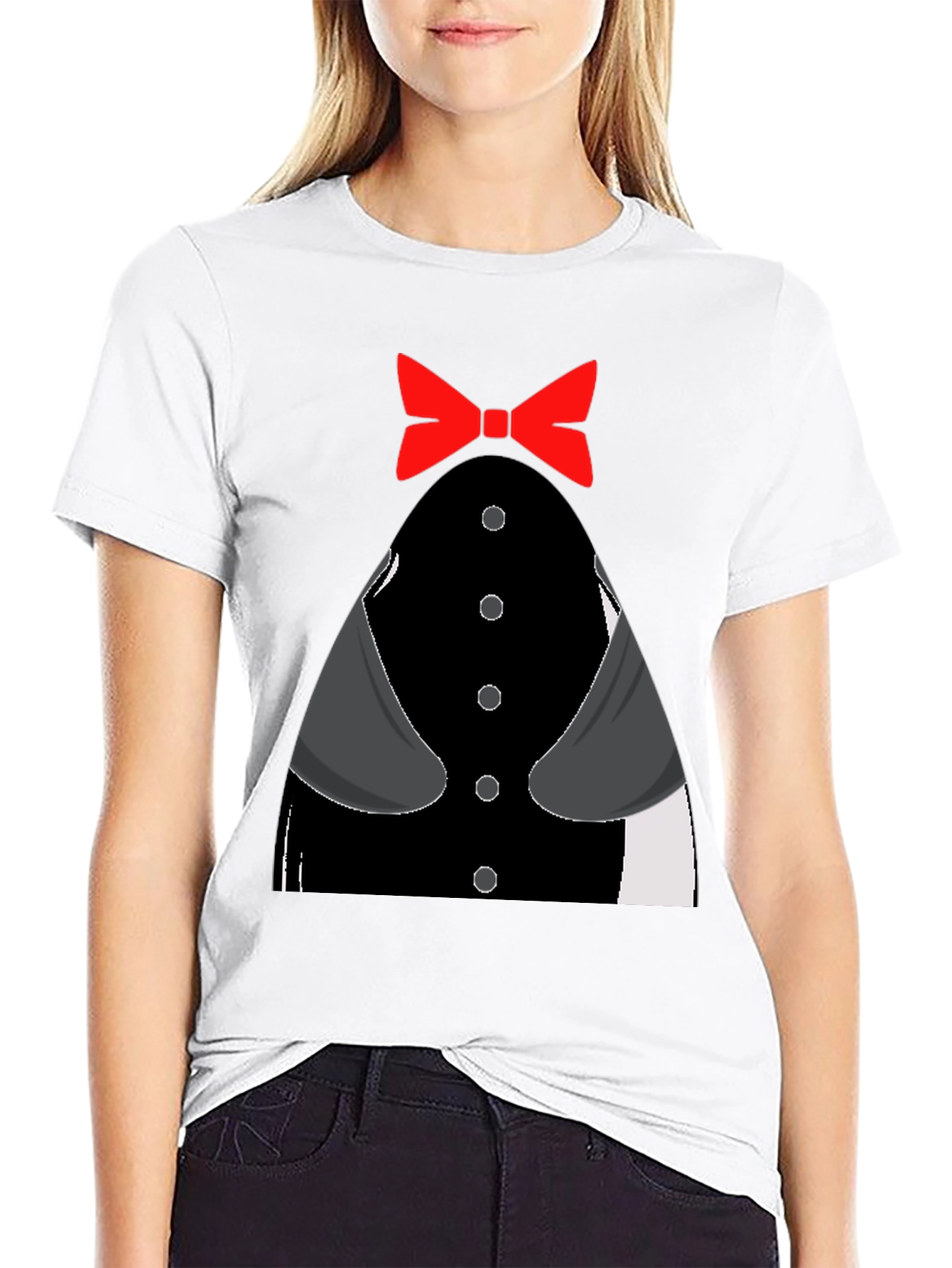 Tuxedo T-Shirt - Novelty Bowtie Design