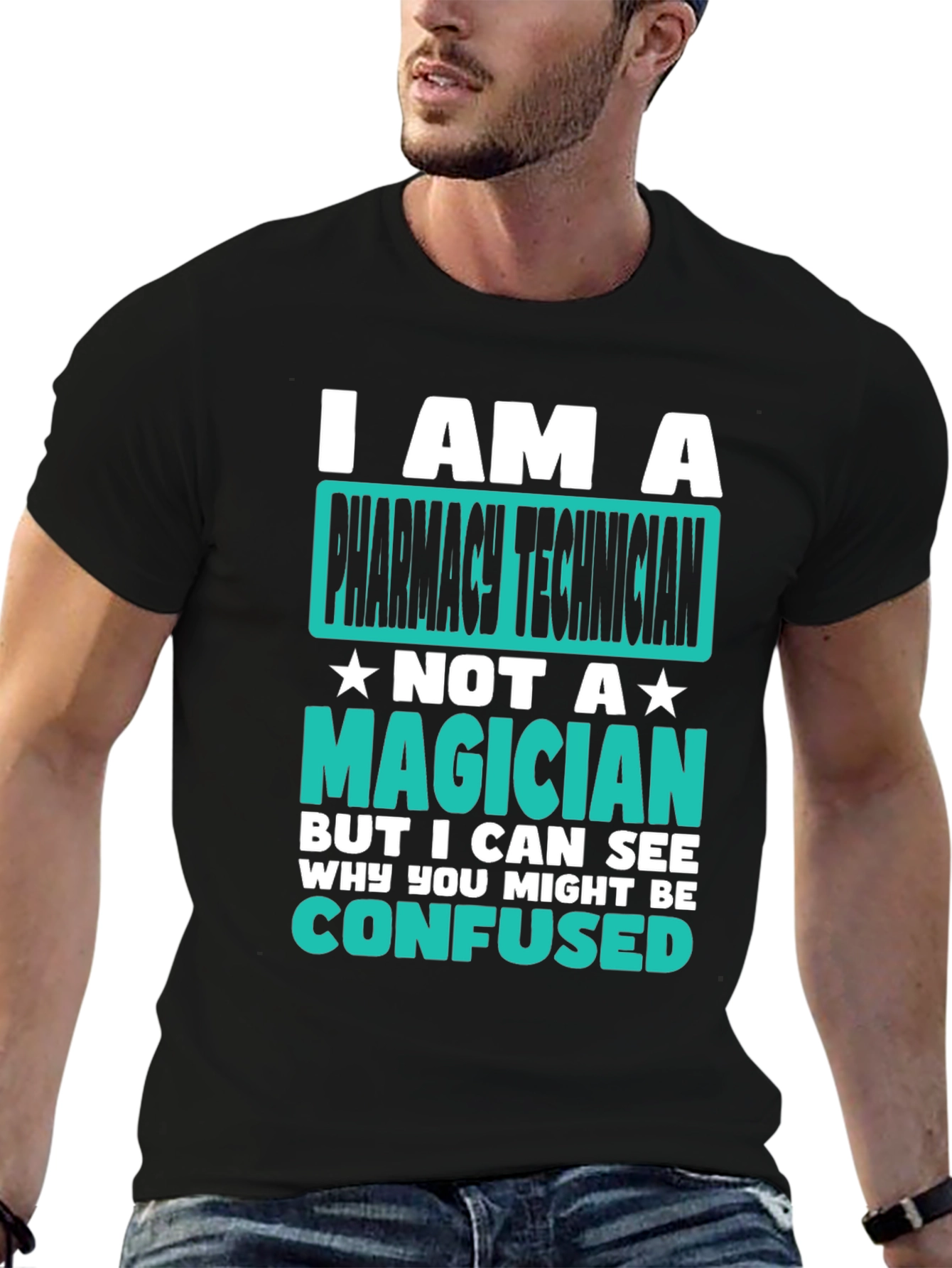 Pharmacy Technician T-Shirt: Not a Magician Tee