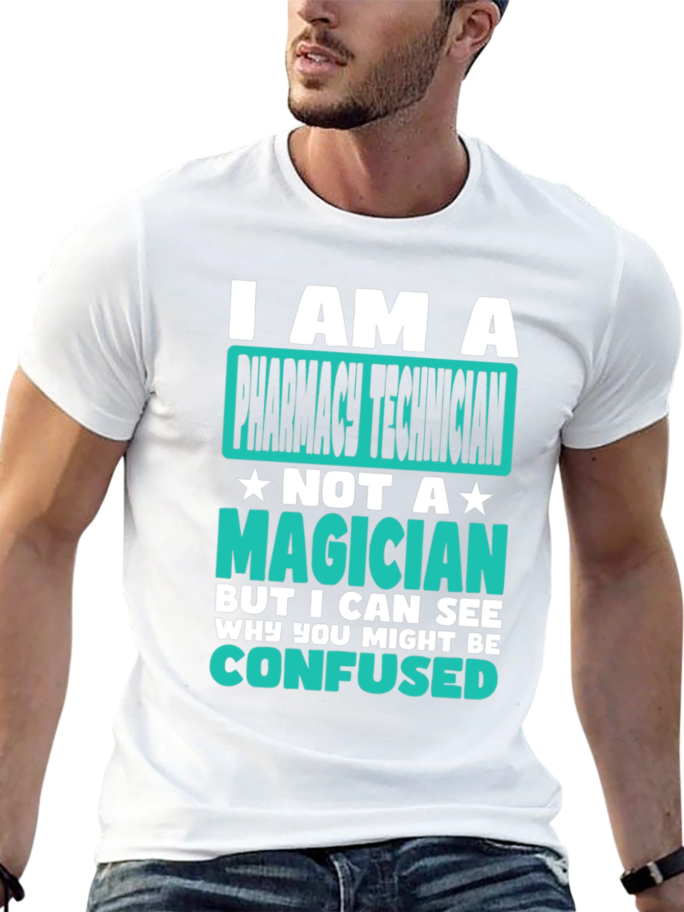 Pharmacy Technician T-Shirt: Not a Magician Tee