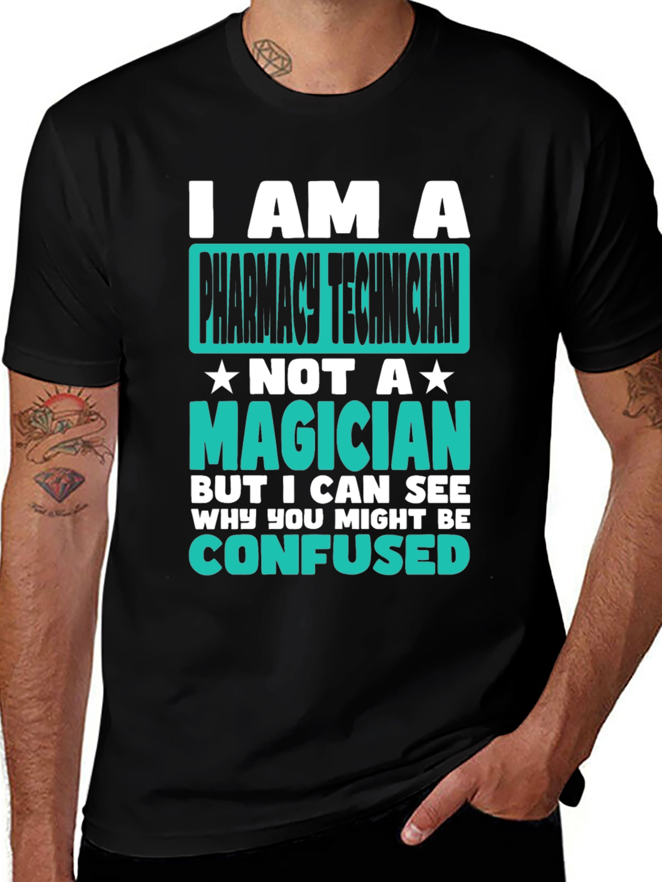 Pharmacy Technician T-Shirt: Not a Magician Tee