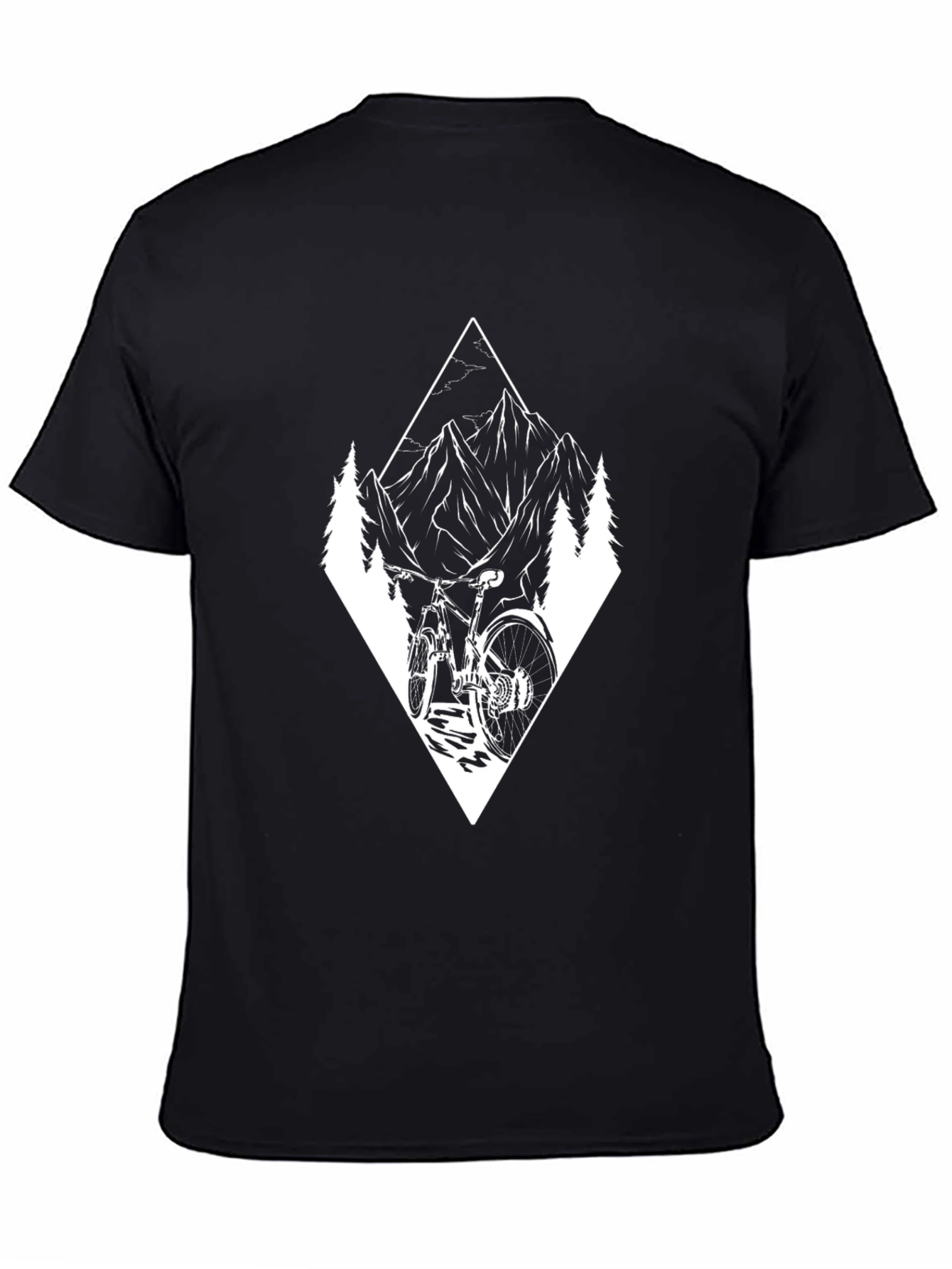 Mountain Bike Adventure Graphic Tee - Black