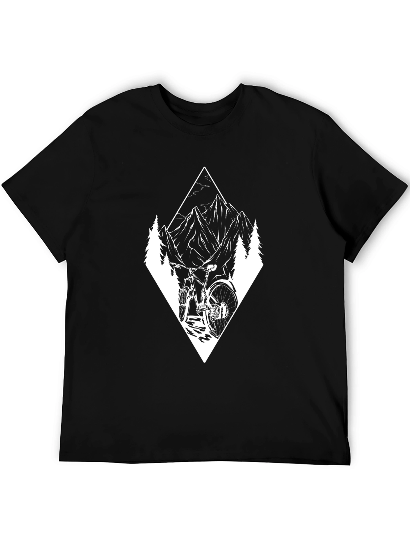 Mountain Bike Adventure Graphic Tee - Black