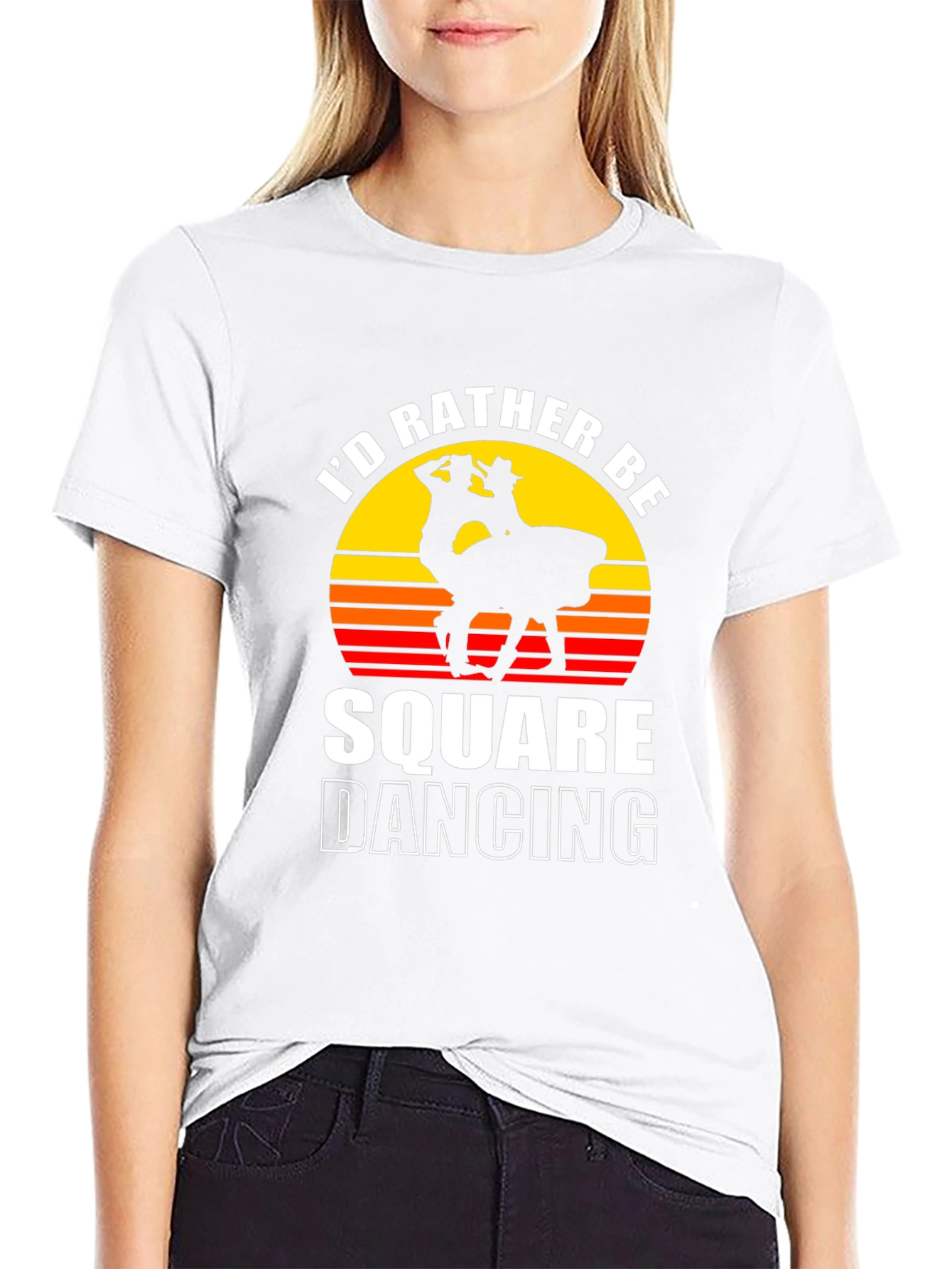 Id Rather Be Square Dancing Graphic Tee