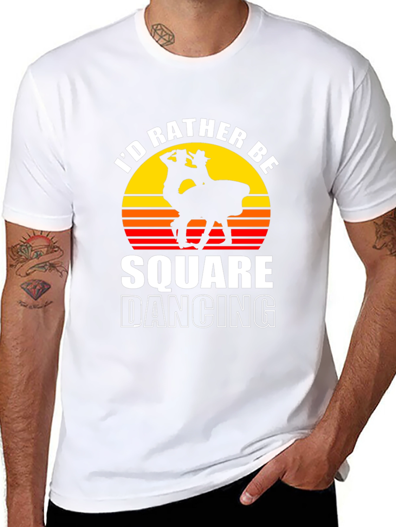 Id Rather Be Square Dancing Graphic Tee