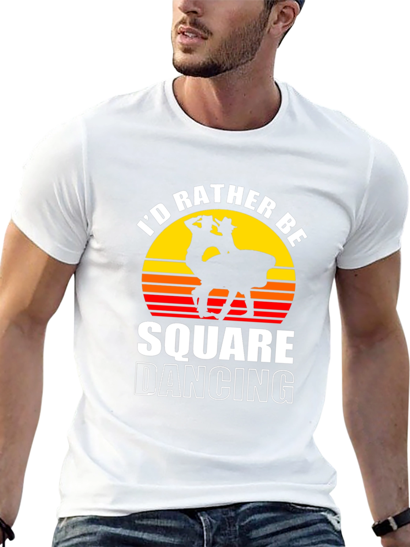 Id Rather Be Square Dancing Graphic Tee