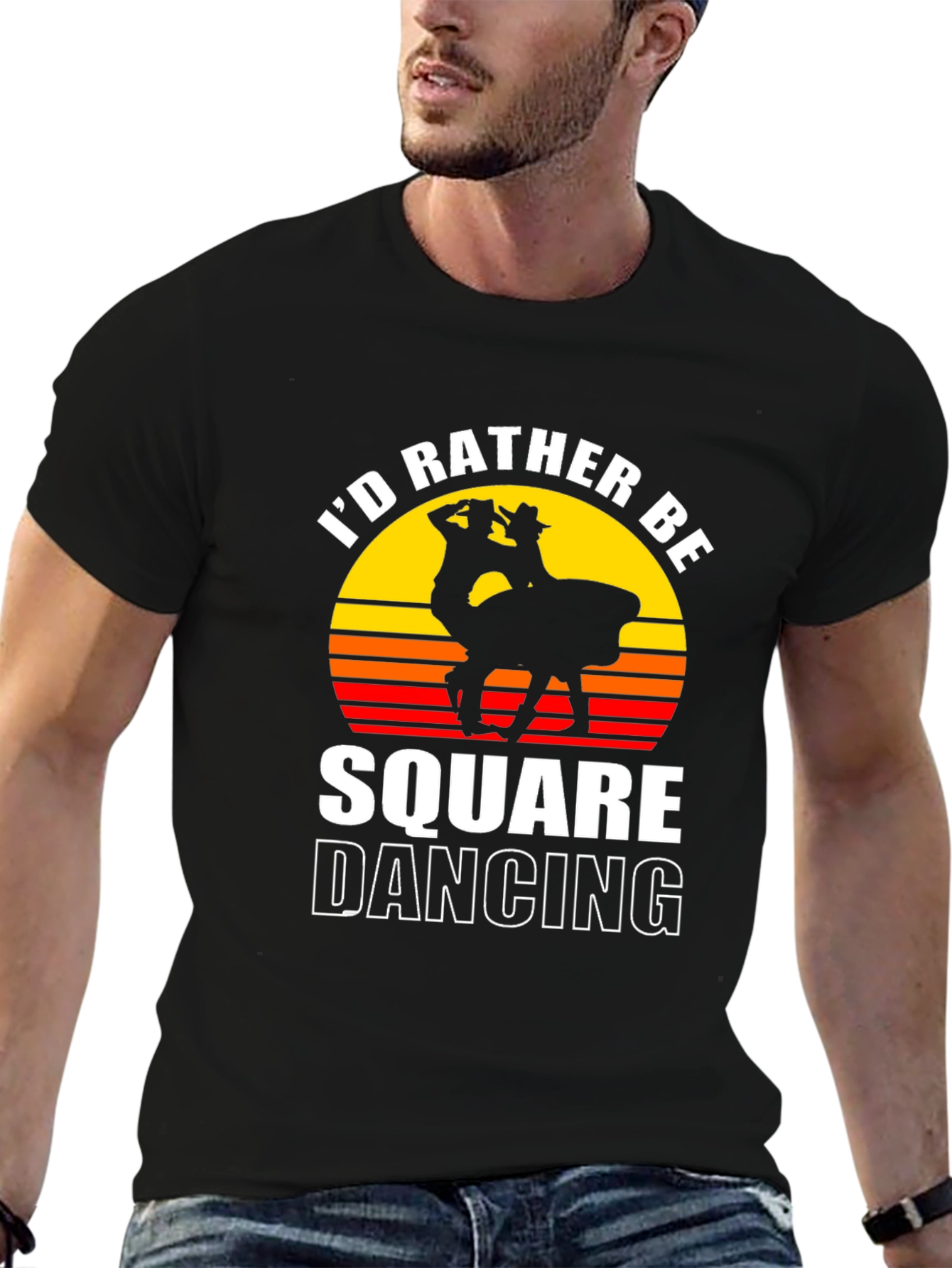 Id Rather Be Square Dancing Graphic Tee