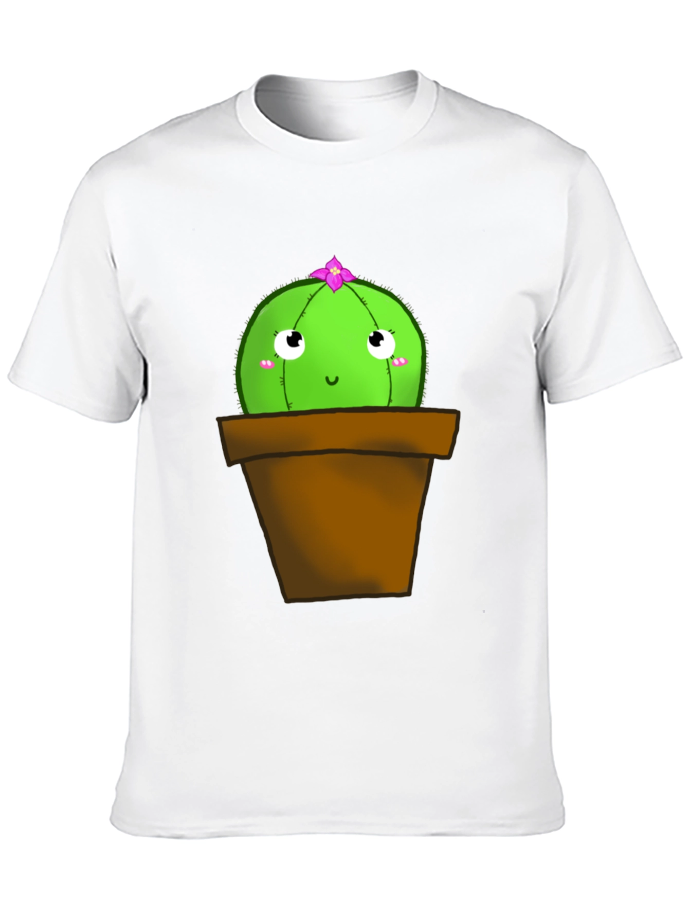 Cute Cactus T-Shirt - Potted Plant Graphic Tee