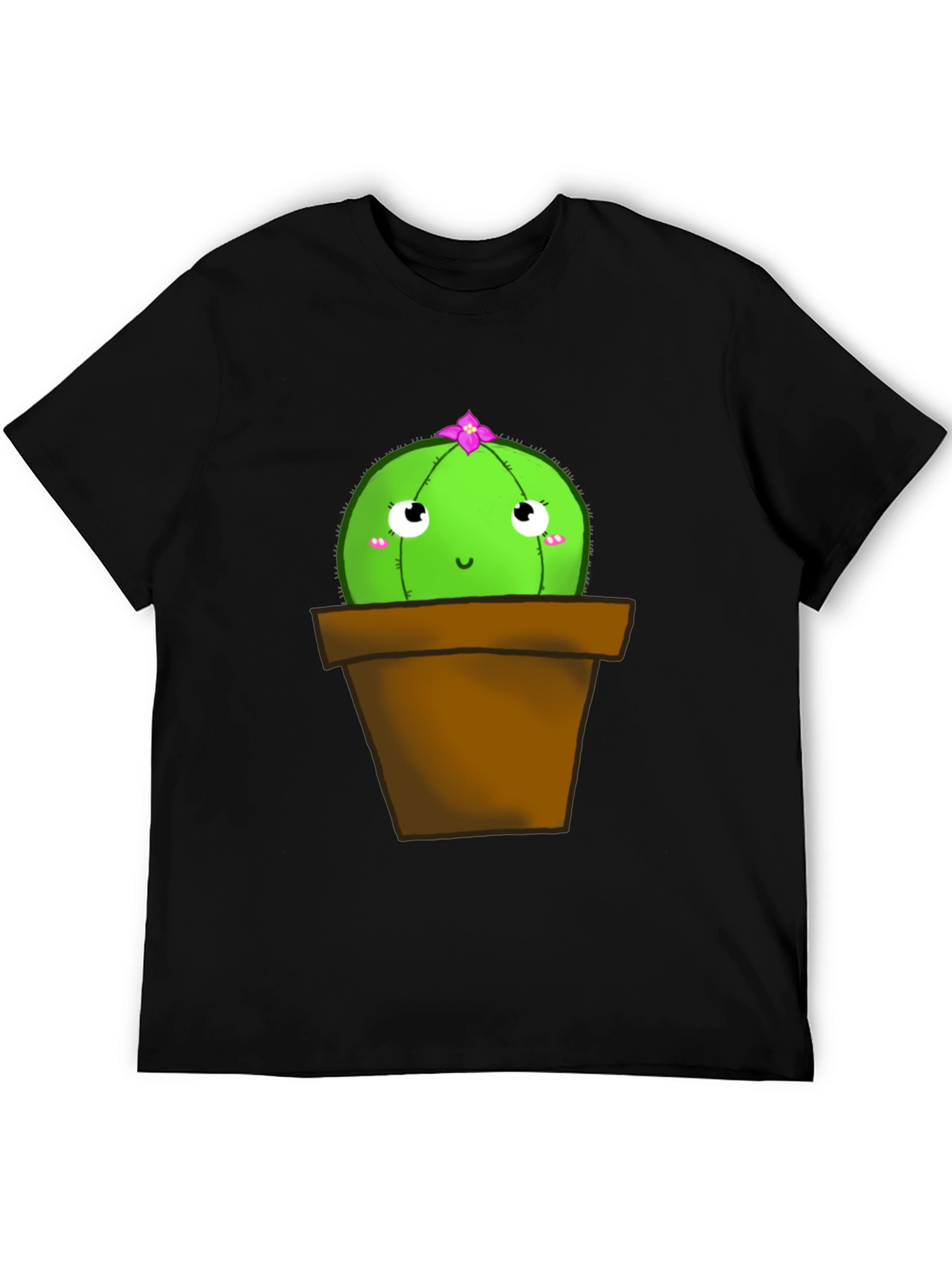 Cute Cactus T-Shirt - Potted Plant Graphic Tee