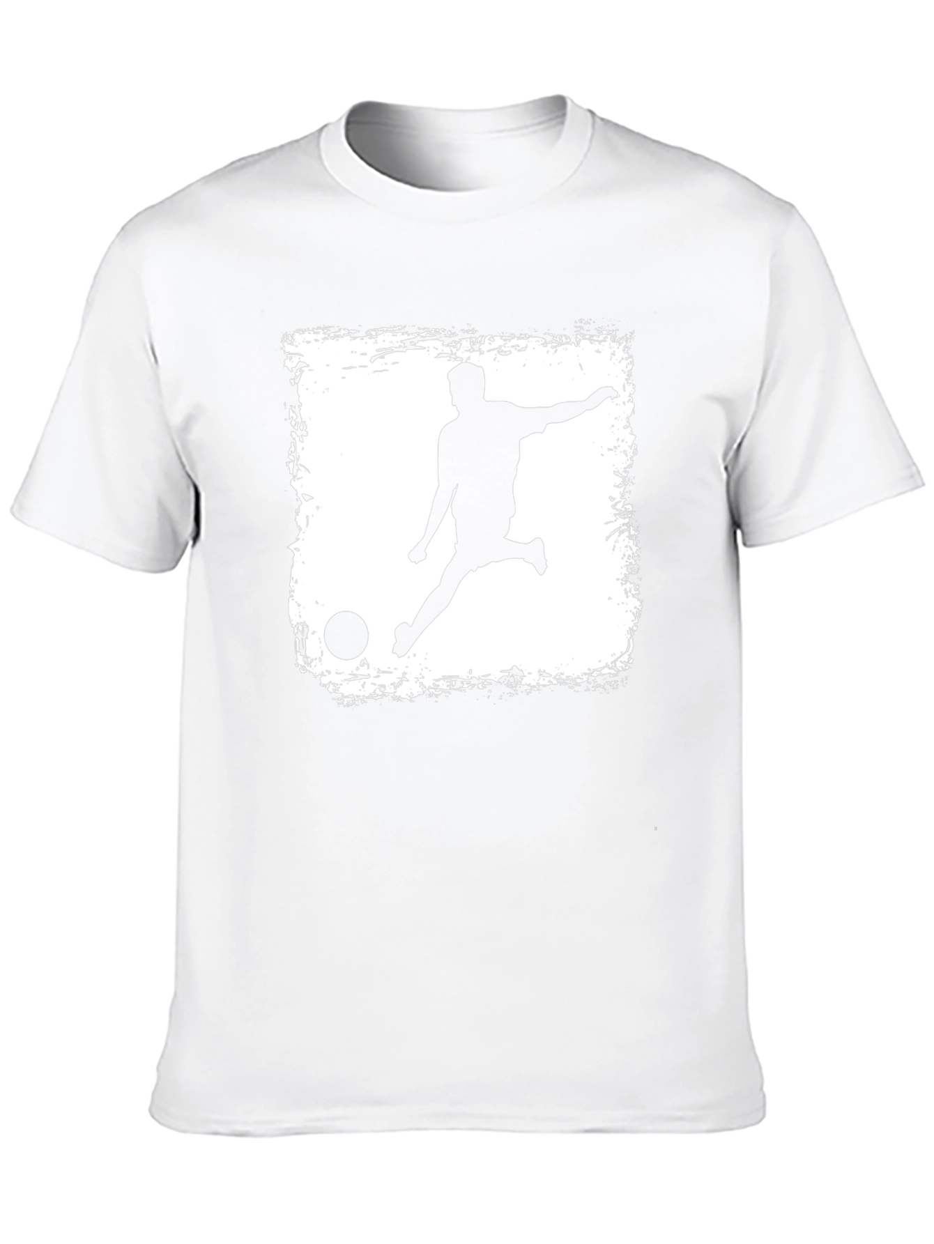 Soccer Kick Graphic Tee - Black Cotton T-Shirt