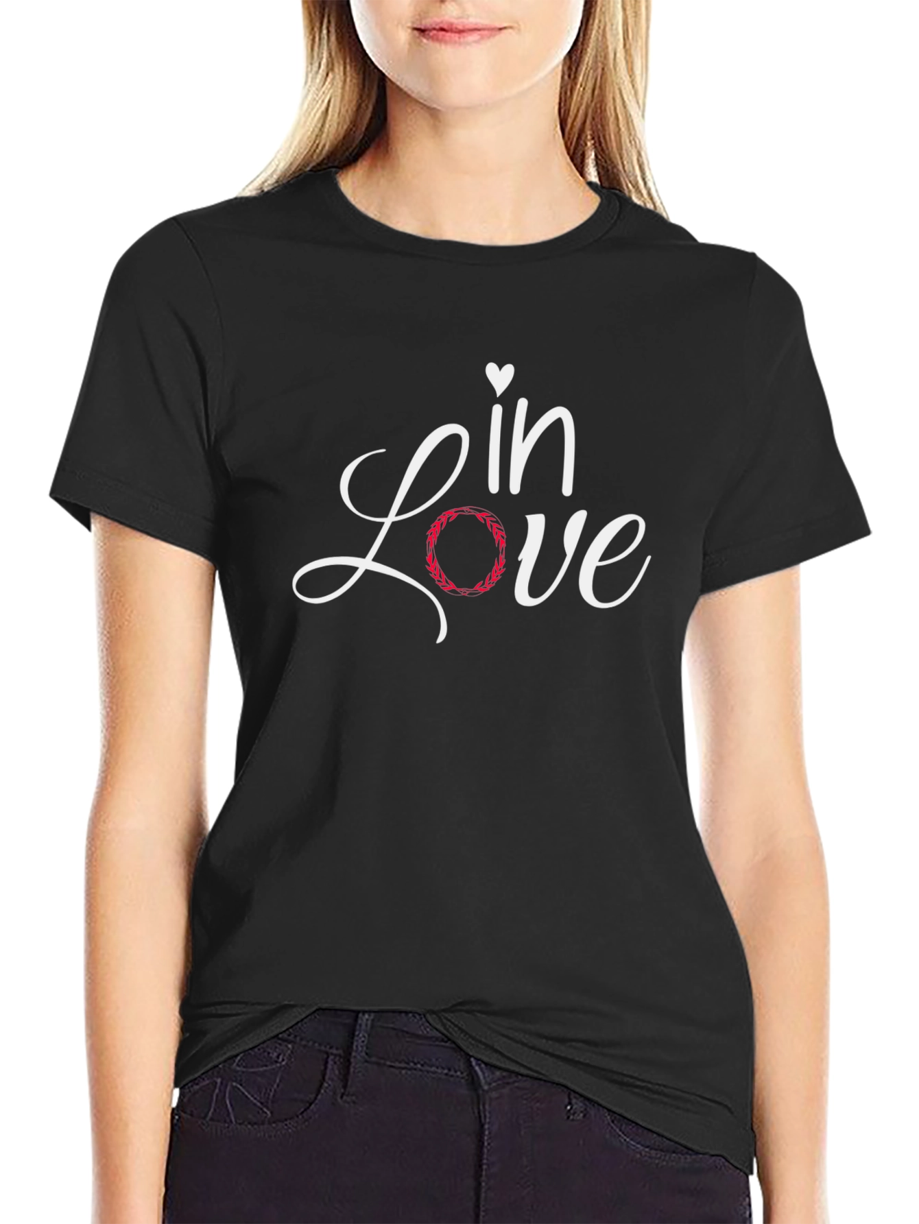 In Love Graphic Tee - Black
