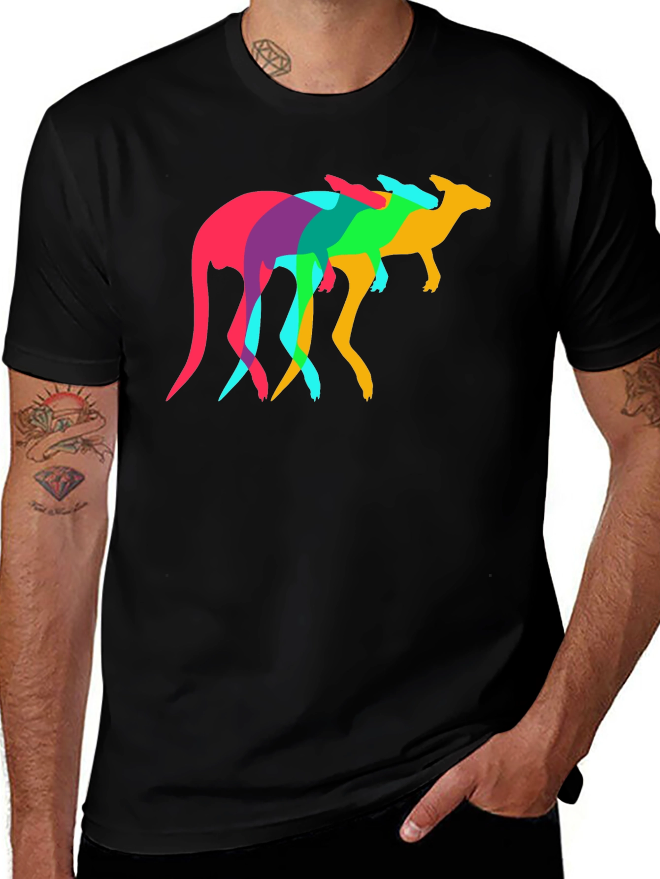 Colorful Kangaroo T-Shirt