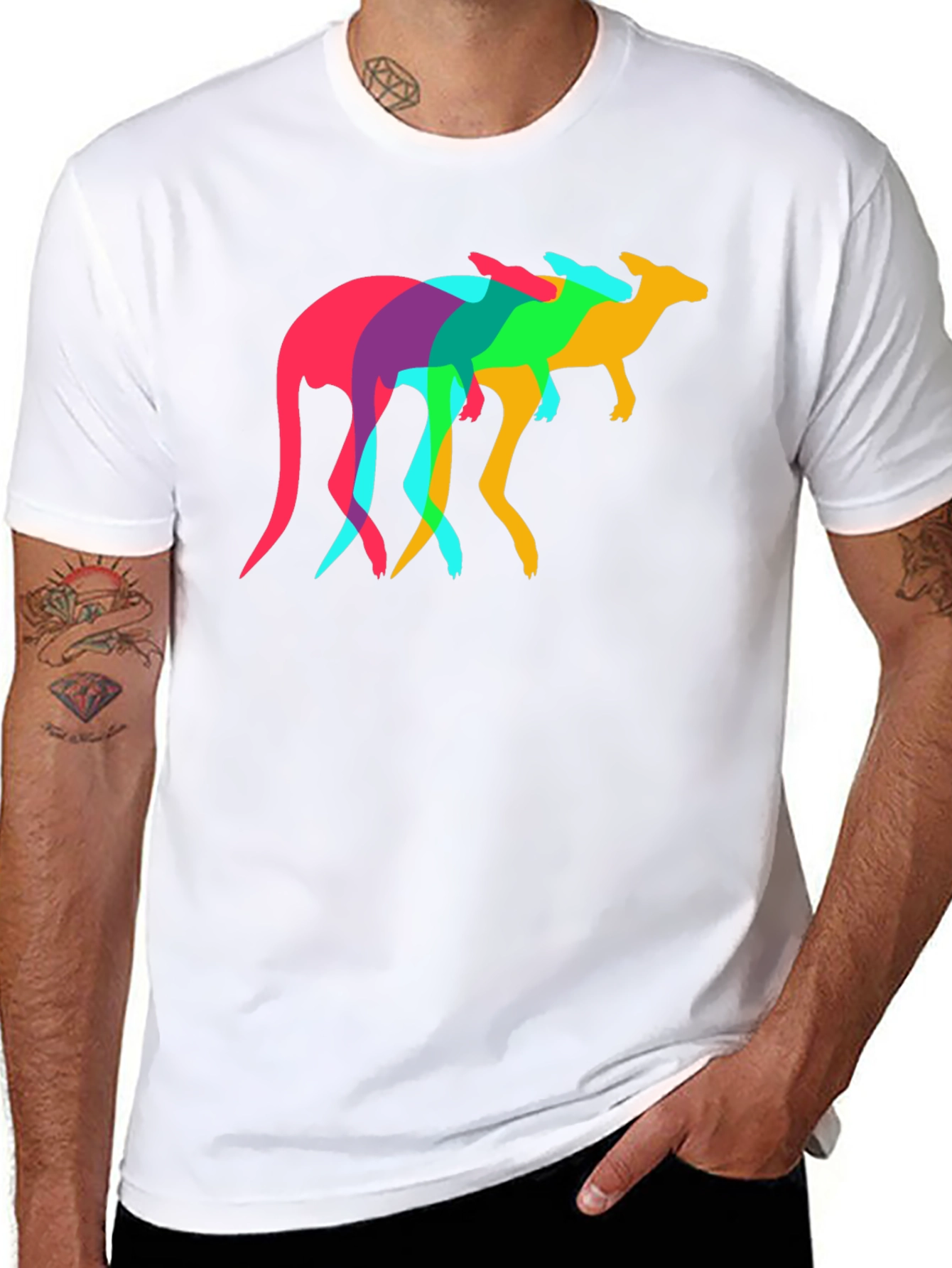 Colorful Kangaroo T-Shirt