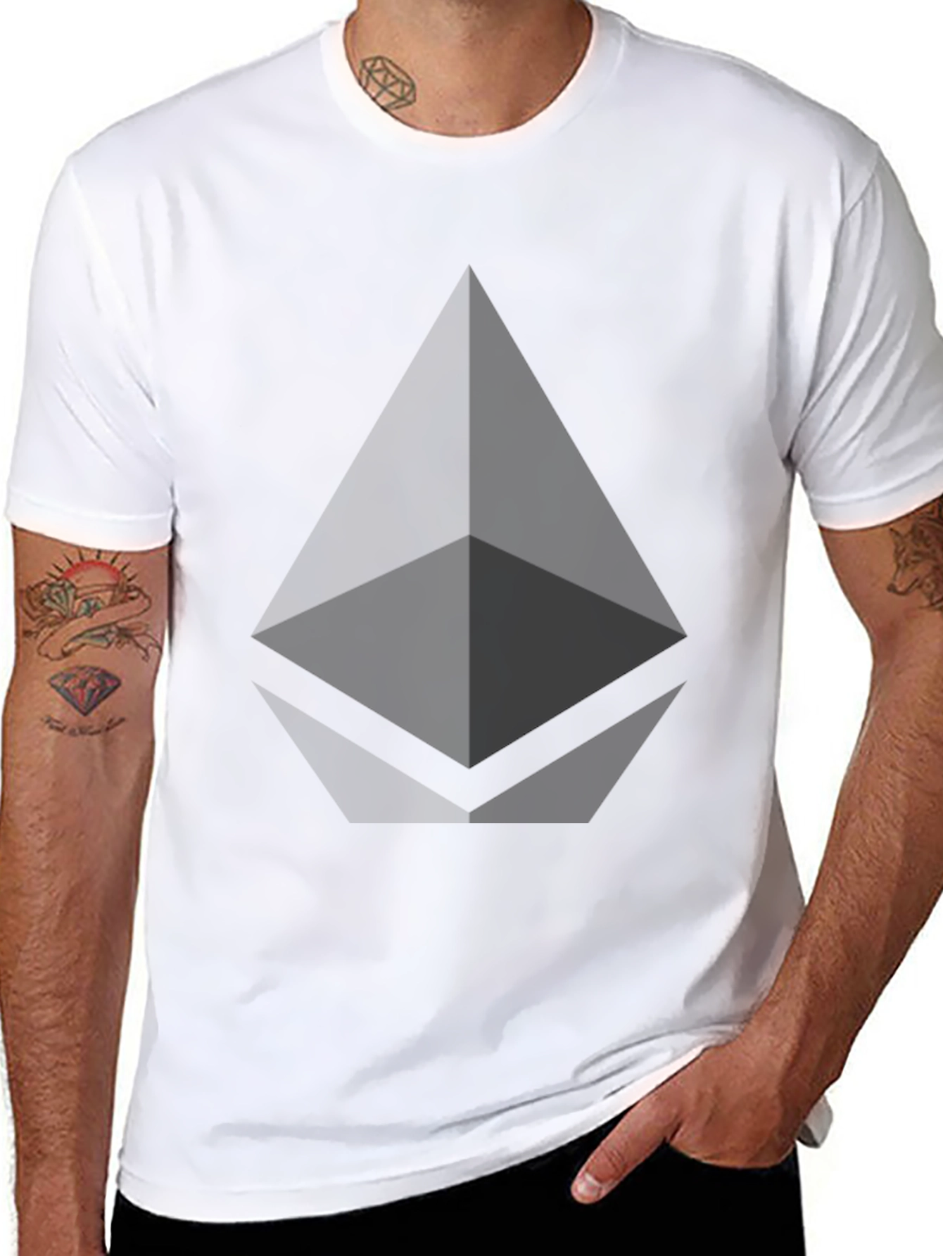 Ethereum Black Graphic Tee - Crypto Fashion