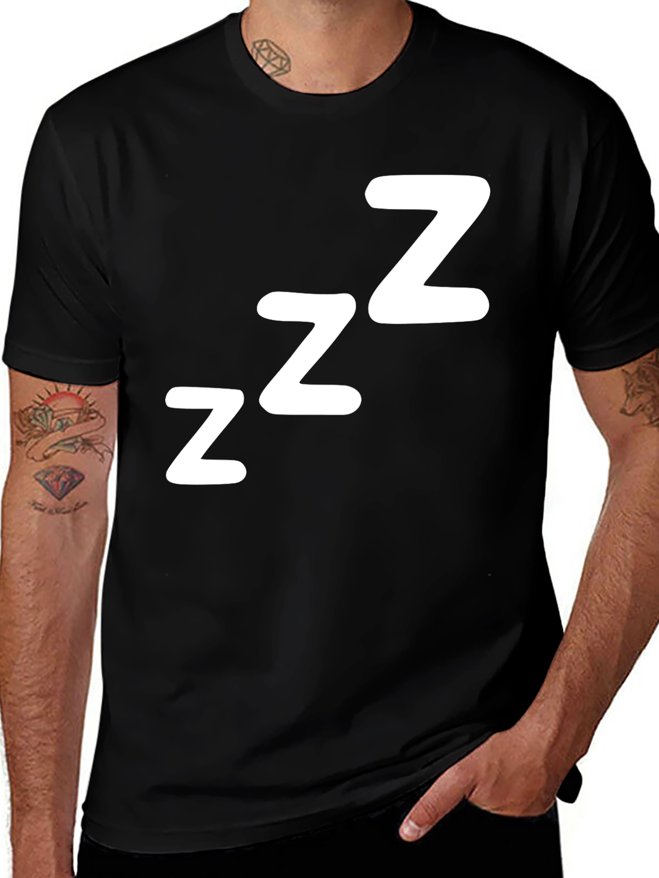 ZZZ Sleepy Black T-Shirt